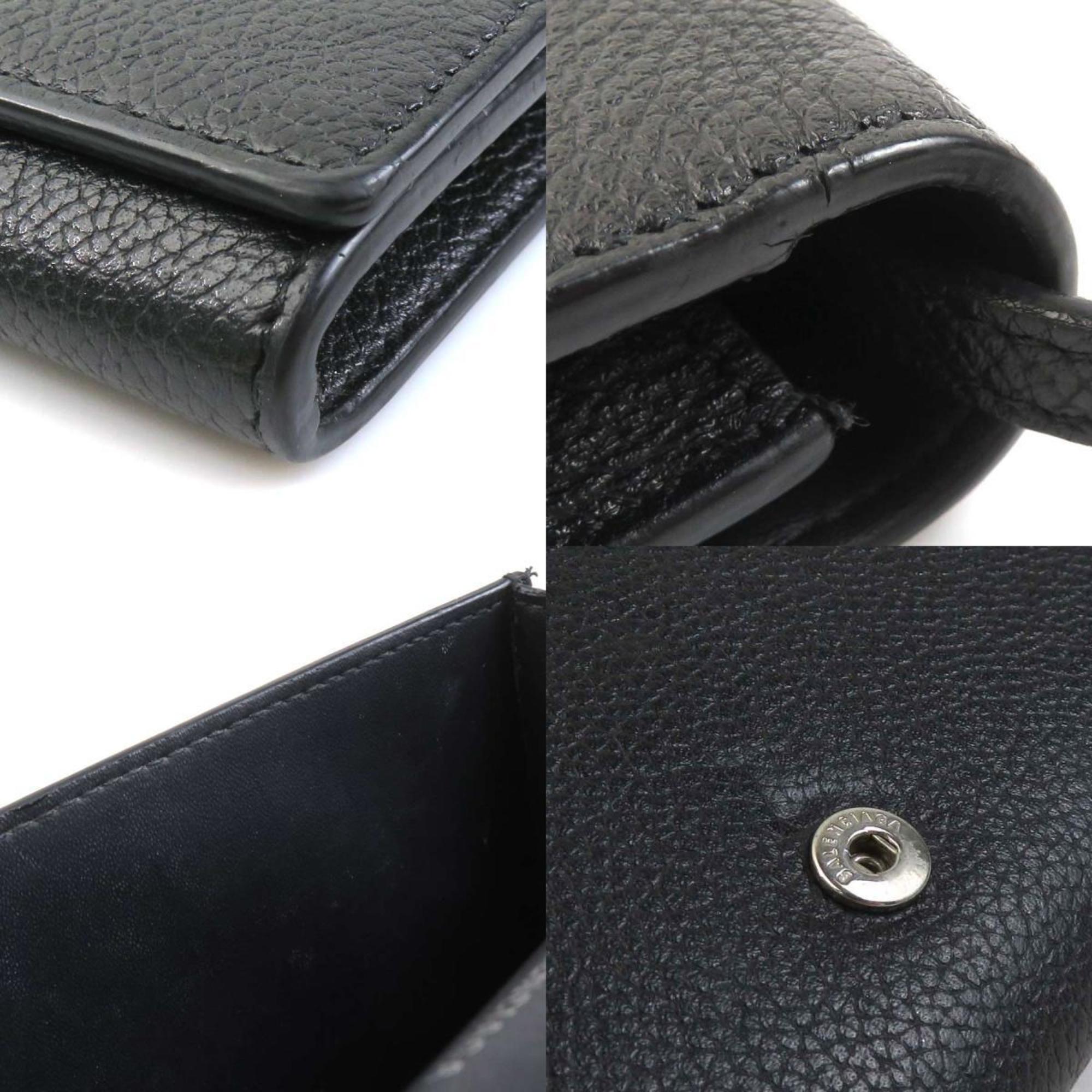 Balenciaga Black Leather Pouch Shoulder Bag (Pre-Owned)
