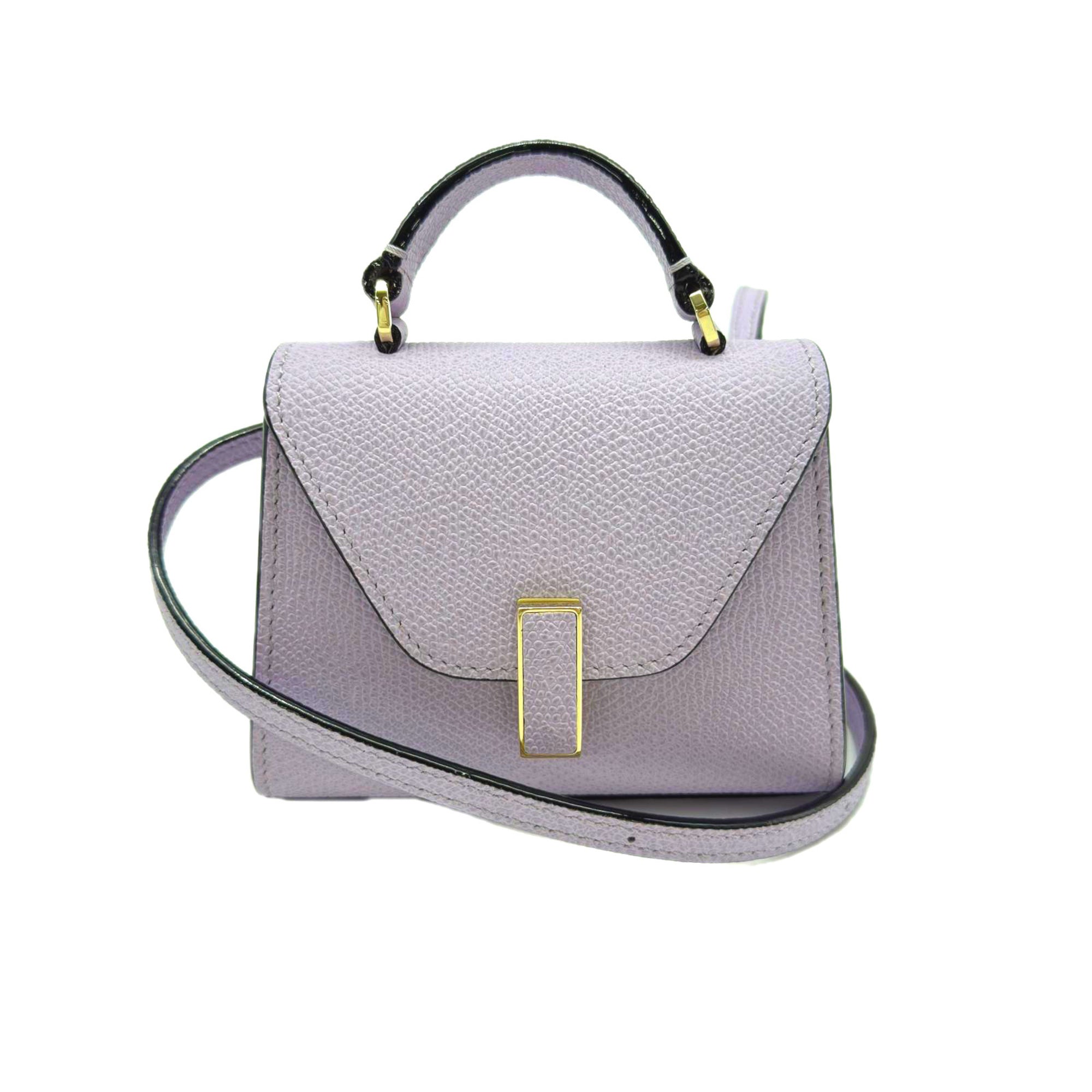 Valextra Purple Leather Shoulder Bag (Pre-Owned)