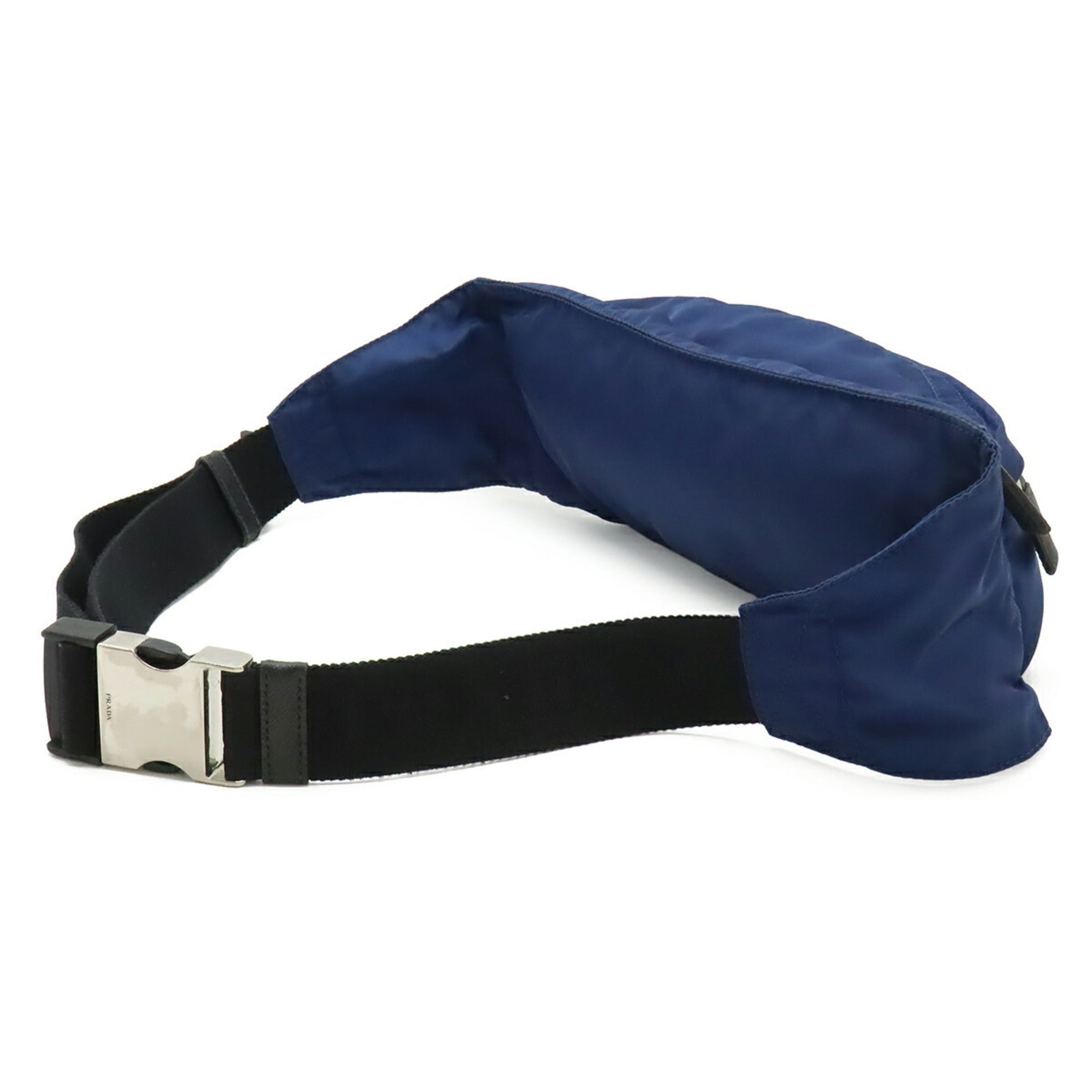 Prada Black Blue Nylon Pouch Sling Bag (Pre-Owned)