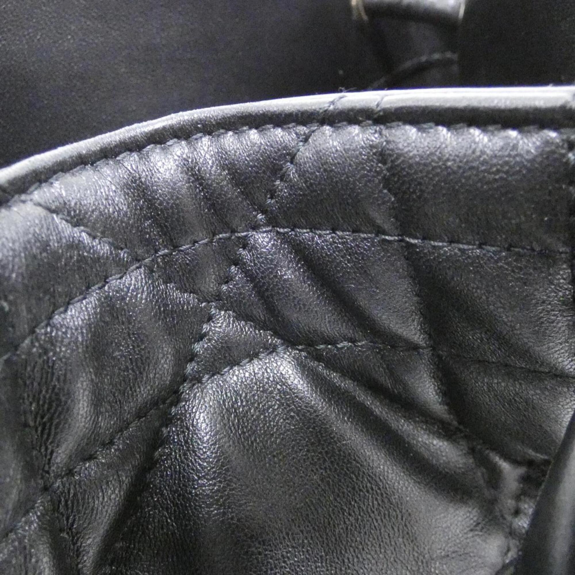 Christian Dior Black Leather Shoulder Bag (Pre-Owned)