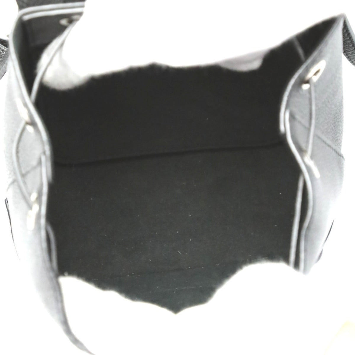 Louis Vuitton Black Noir Leather Backpack (Pre-Owned)