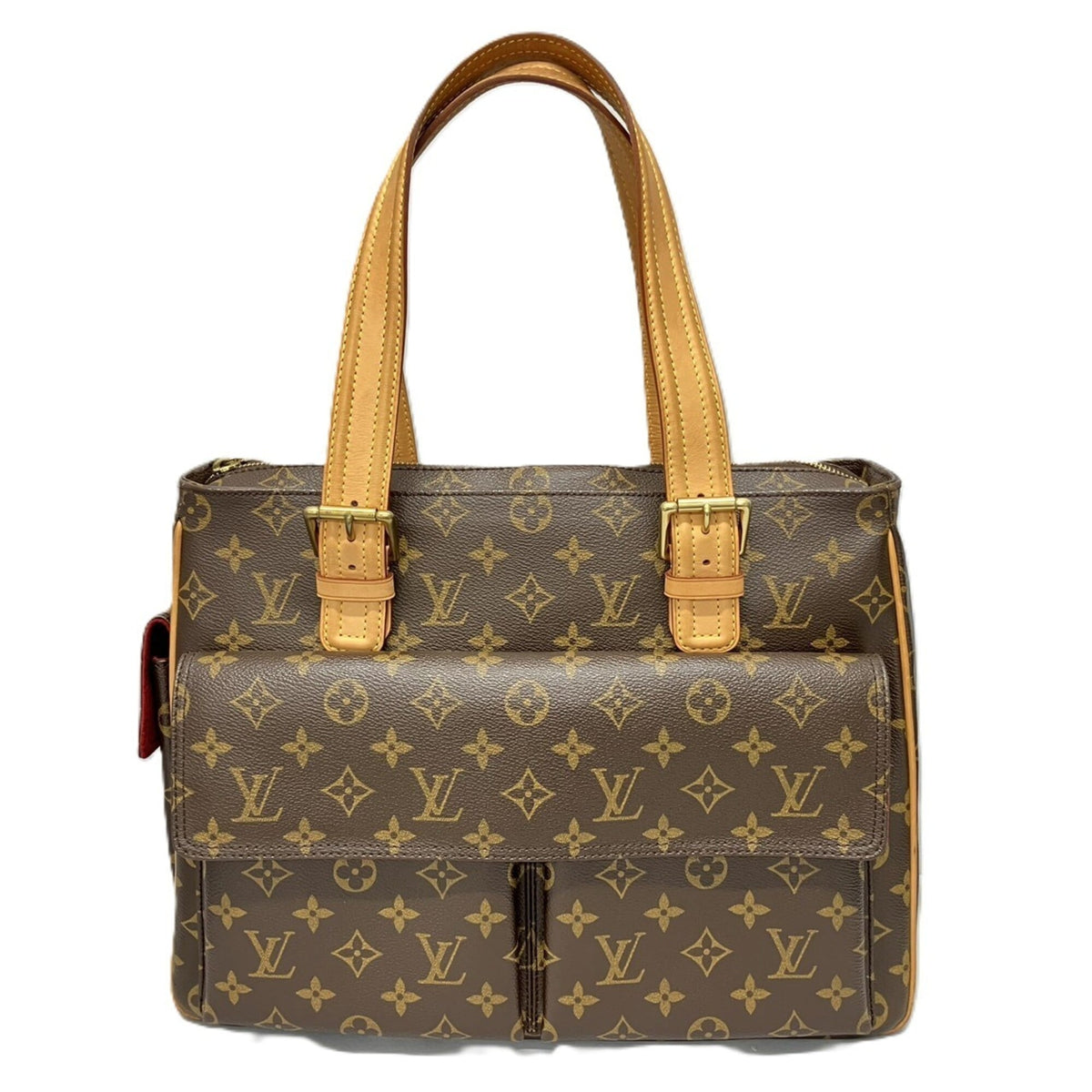 Louis Vuitton Monogram Brown Monogram Leather Shoulder Bag Tote Bag (Pre-Owned)