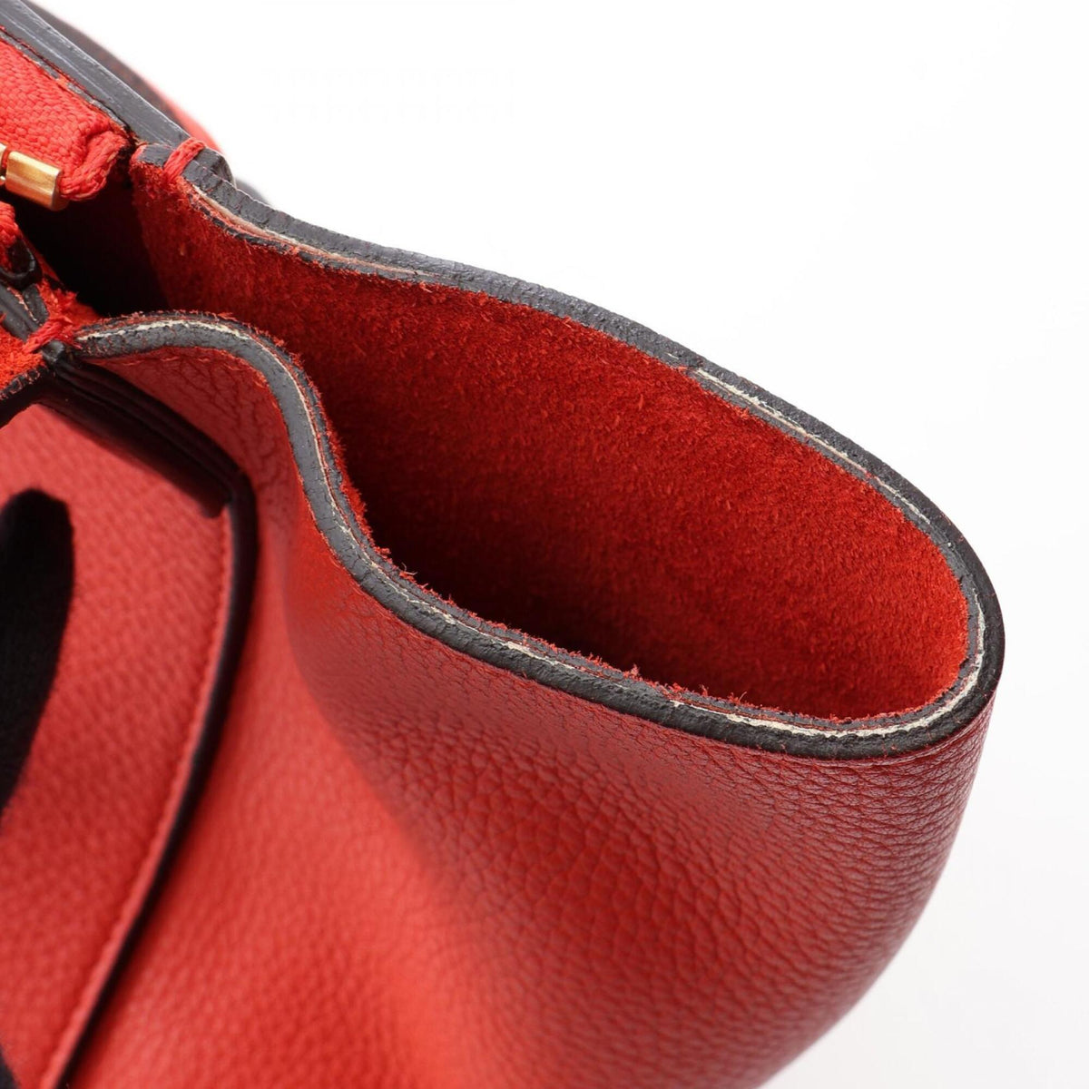 Celine Red Color Leather Handbag (Pre-Owned)