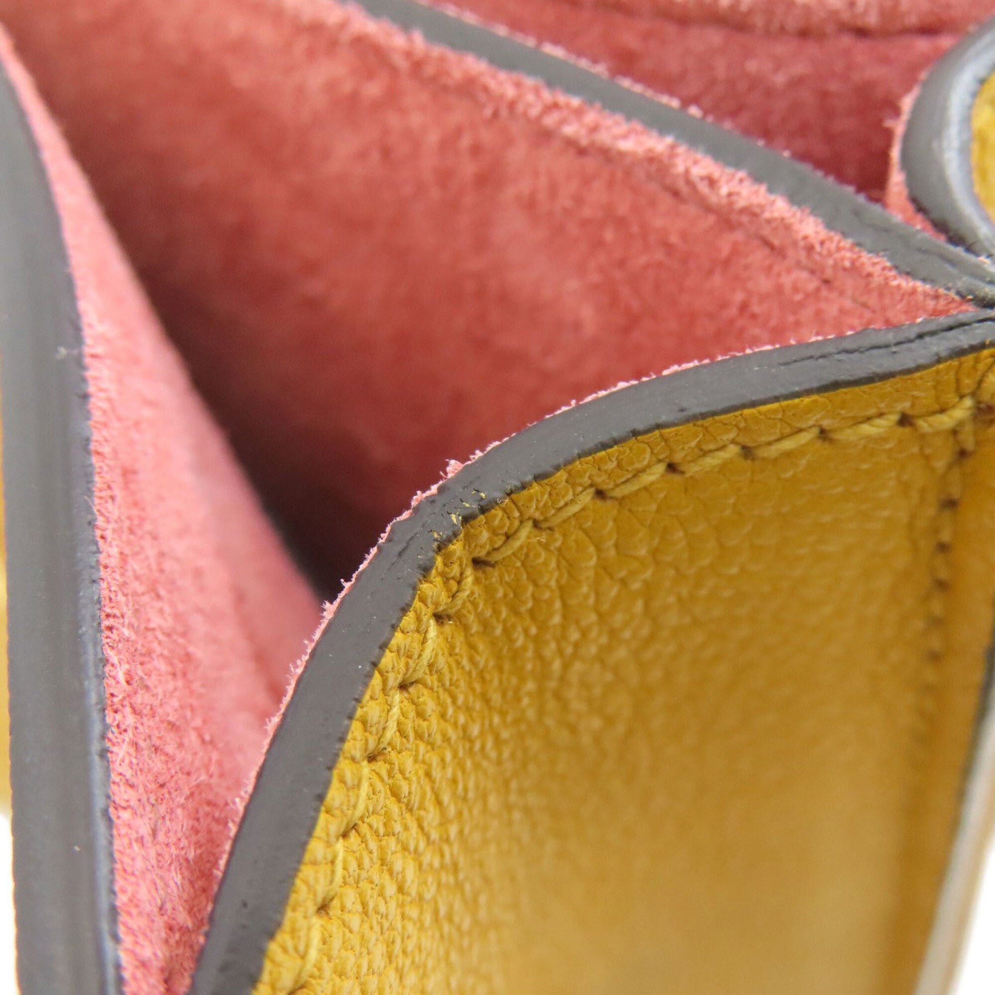Miu Miu Pink Yellow Leather Handbag (Pre-Owned)