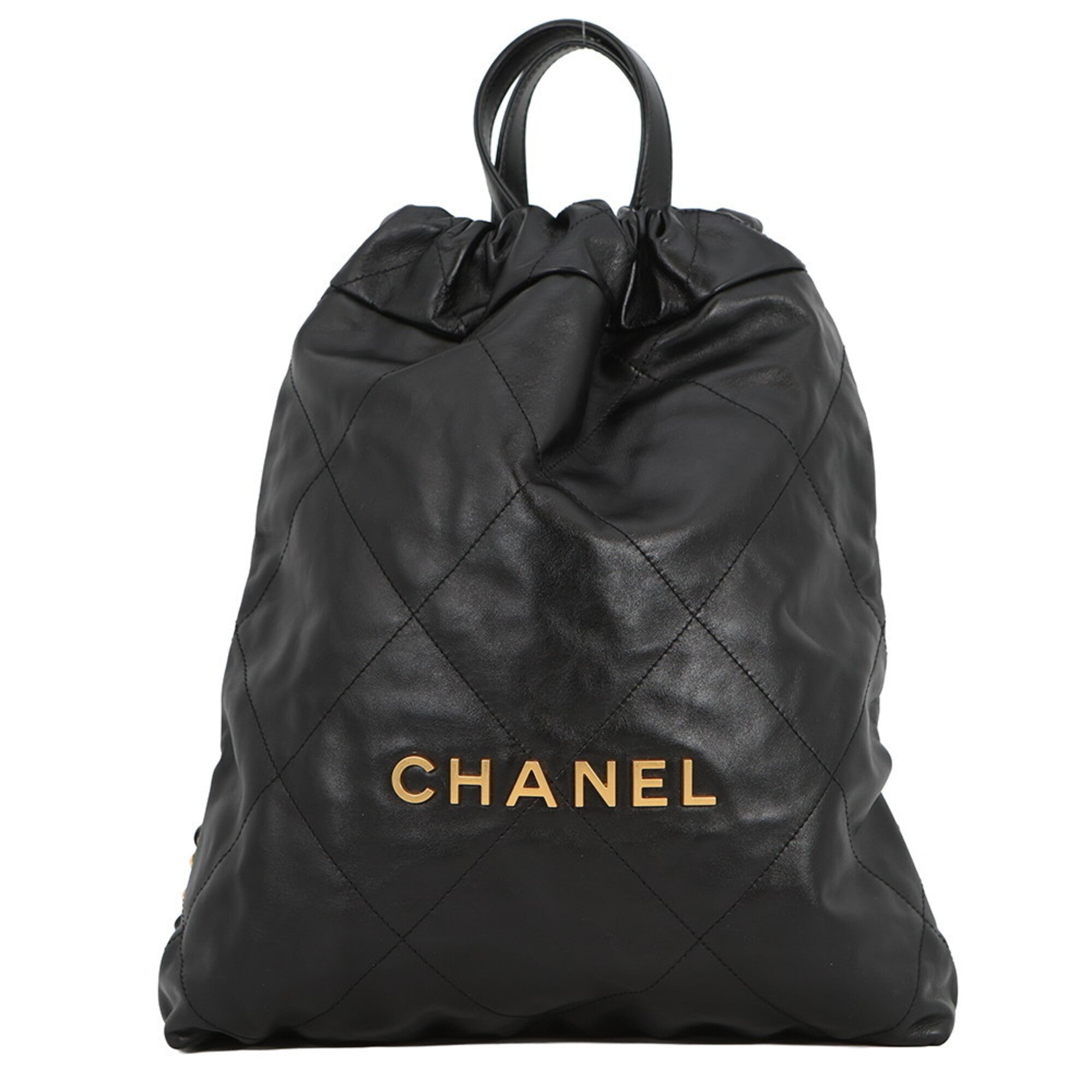 Chanel Black Leather Backpack (Pre-Owned)