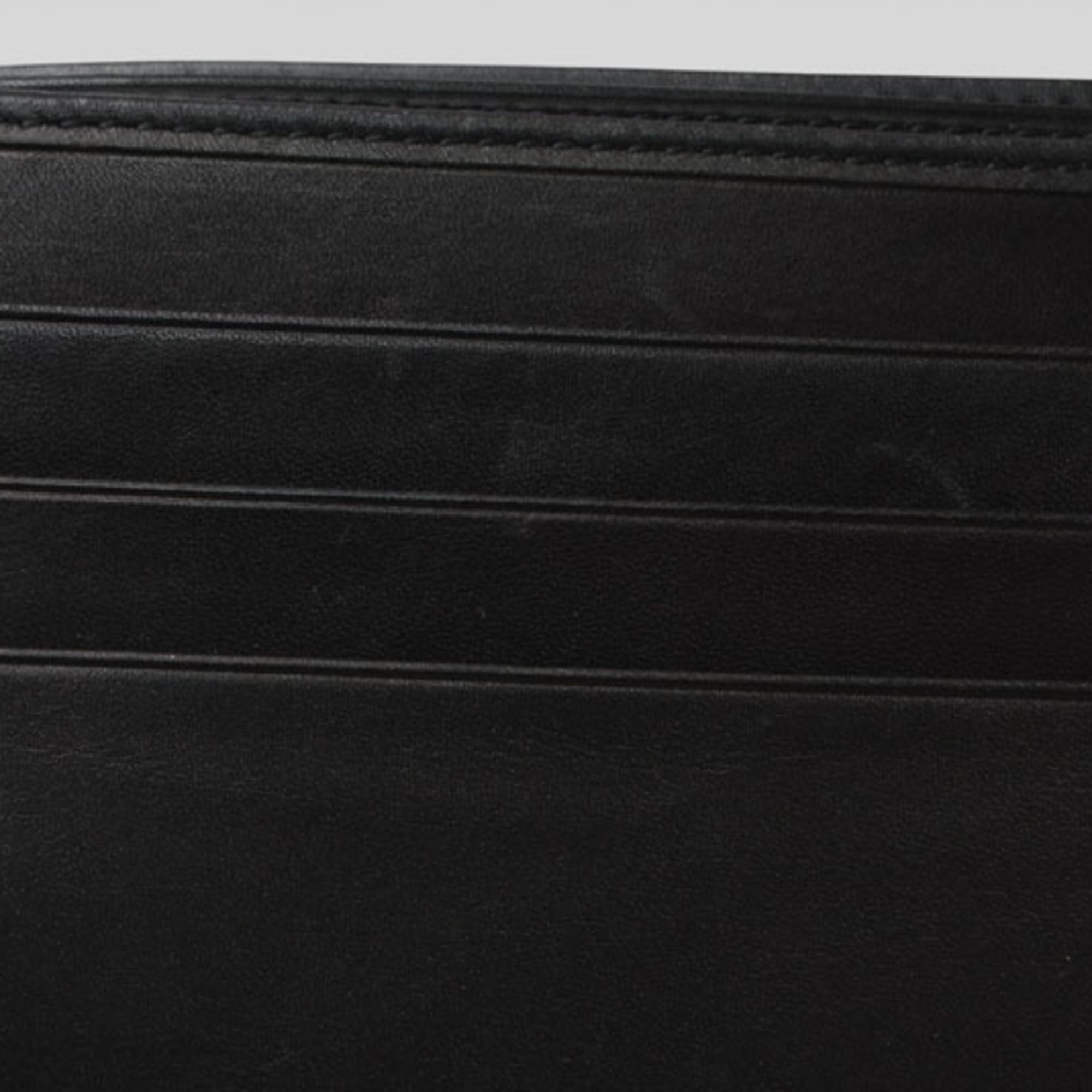 Salvatore Ferragamo Black Canvas Wallet (Bi-Fold) (Pre-Owned)