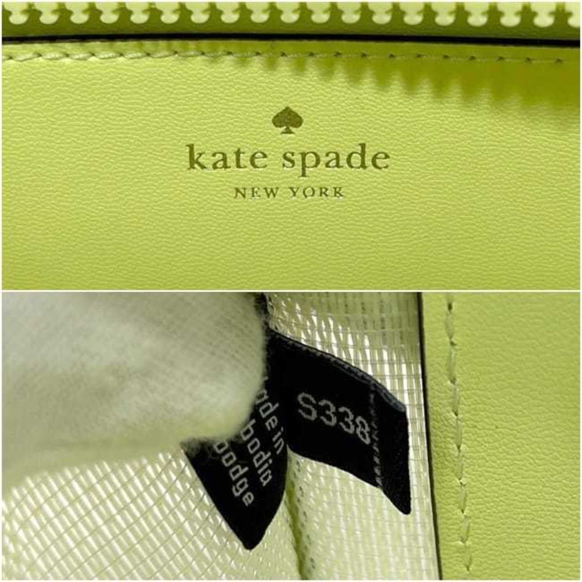 Kate Spade Yellow Canvas Mesh Shoulder Bag (Pre-Owned)