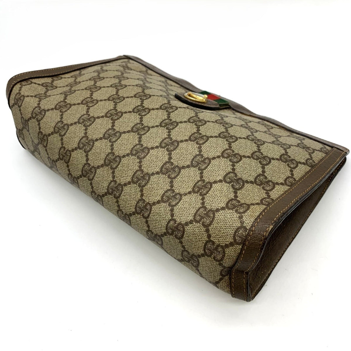 Gucci Brown Clutch Bag (Pre-Owned)