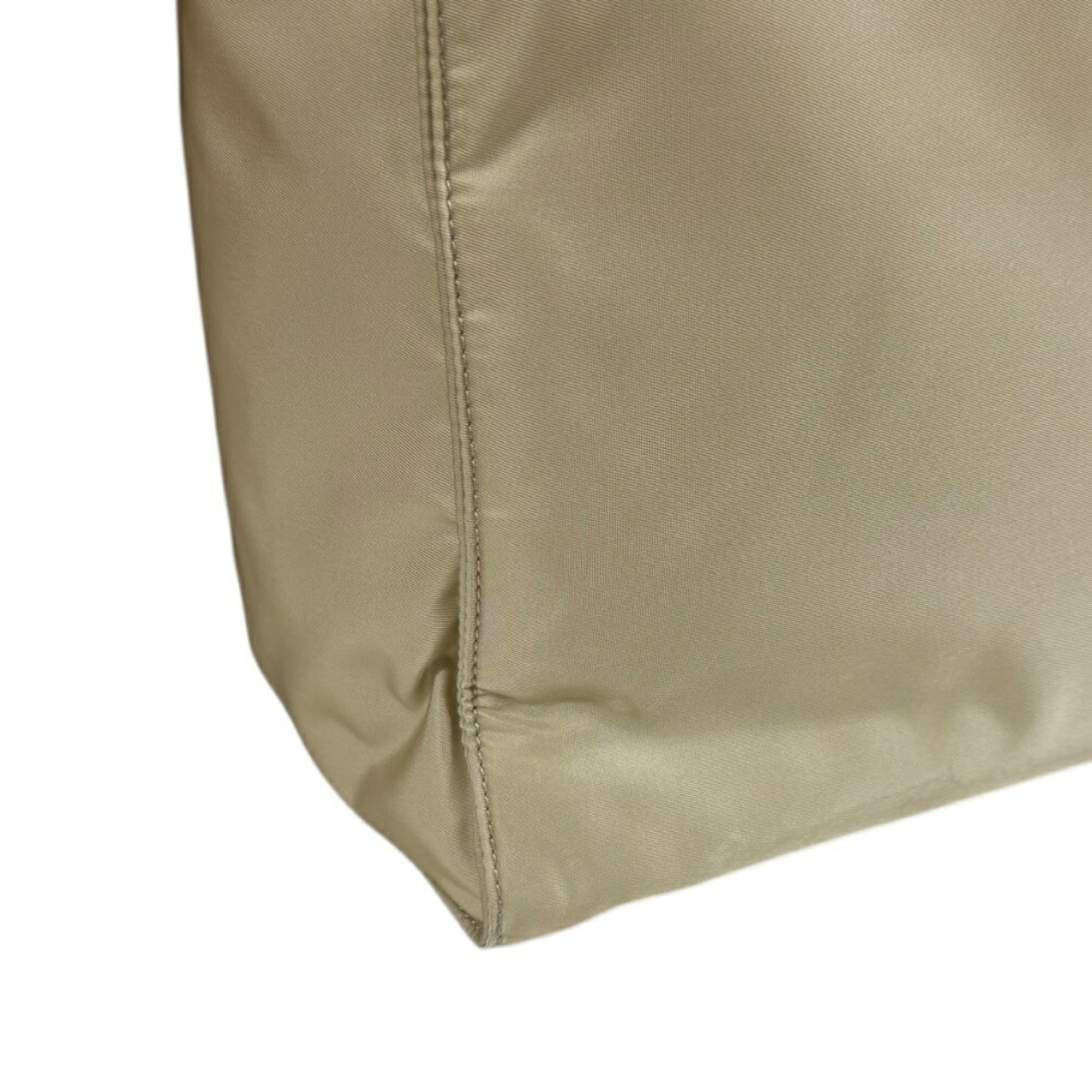 Prada Beige Nylon Shoulder Bag (Pre-Owned)