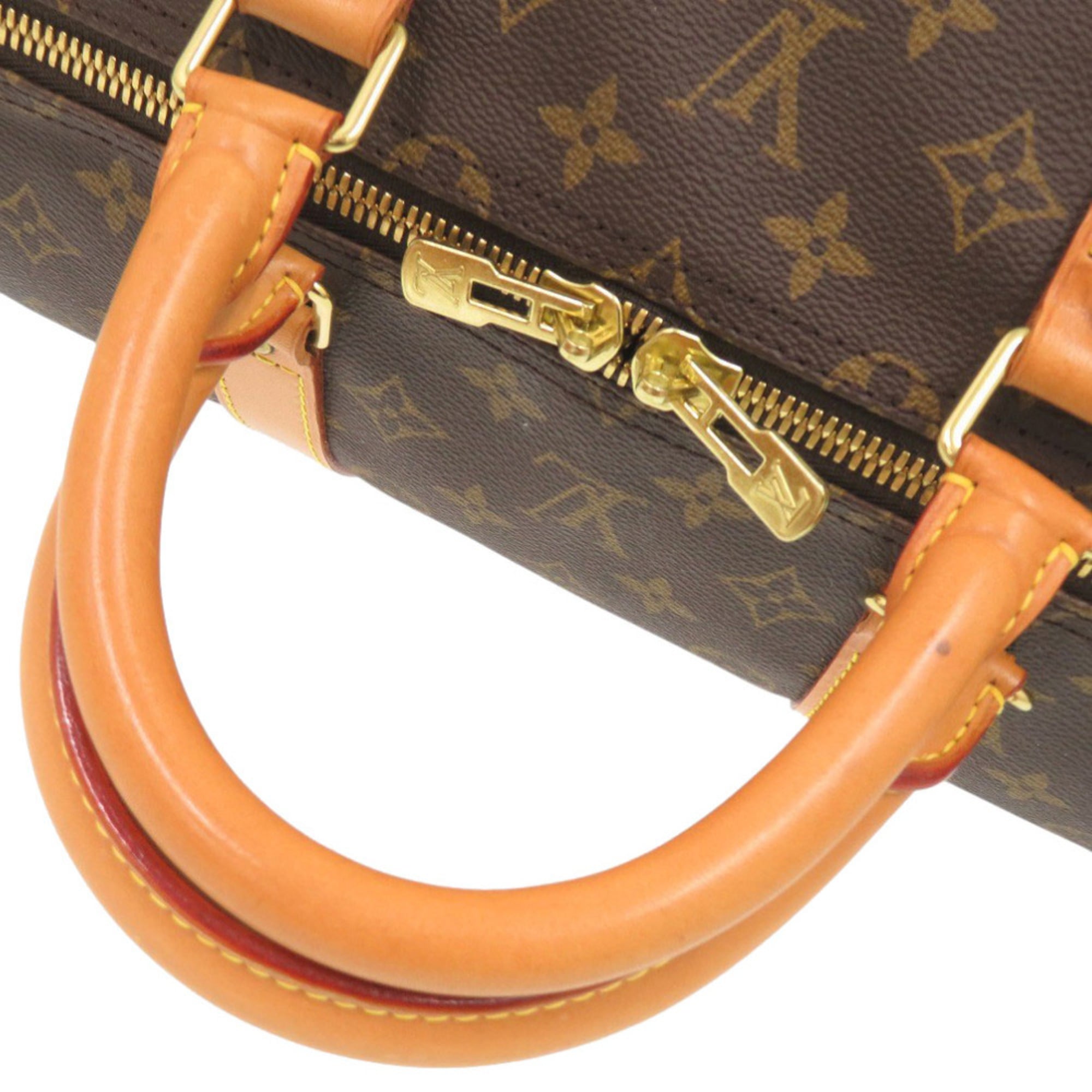 Louis Vuitton Brown Monogram Canvas Boston Bag (Pre-Owned)
