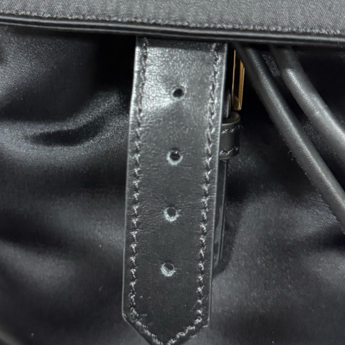 Versace Black Nylon Backpack (Pre-Owned)