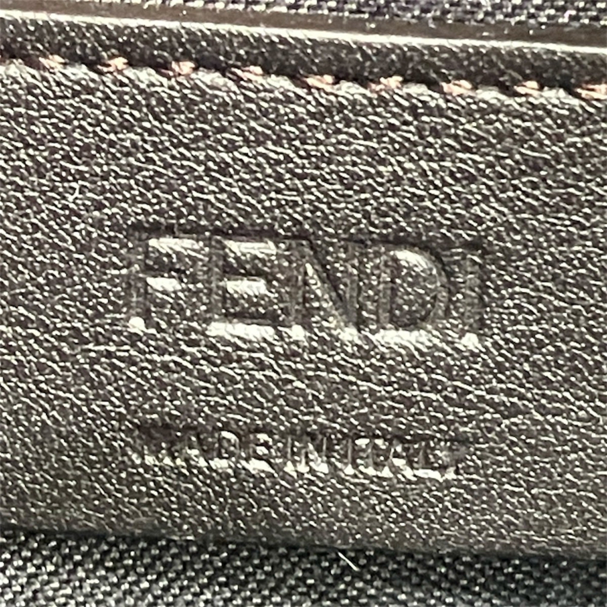 Fendi Zucca Leather Coin Purse/Coin Case (Pre-Owned)