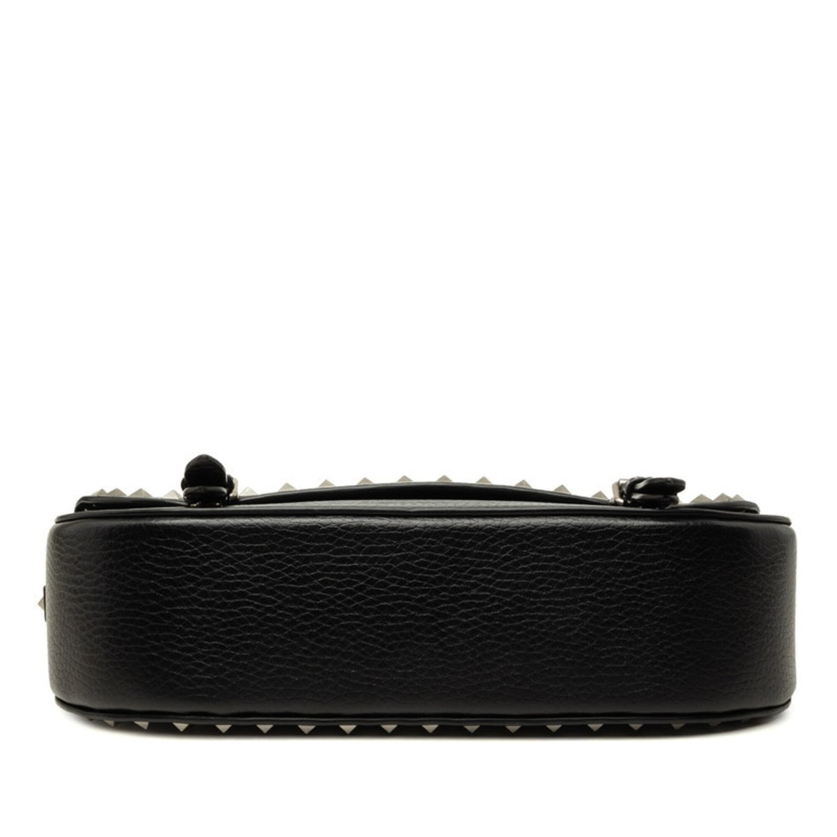 Valentino Black Leather Shoulder Bag (Pre-Owned)