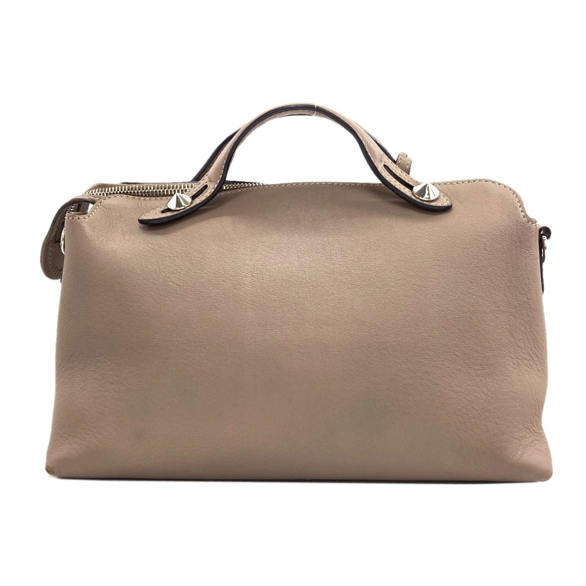 Fendi Grayish Leather Handbag (Pre-Owned)
