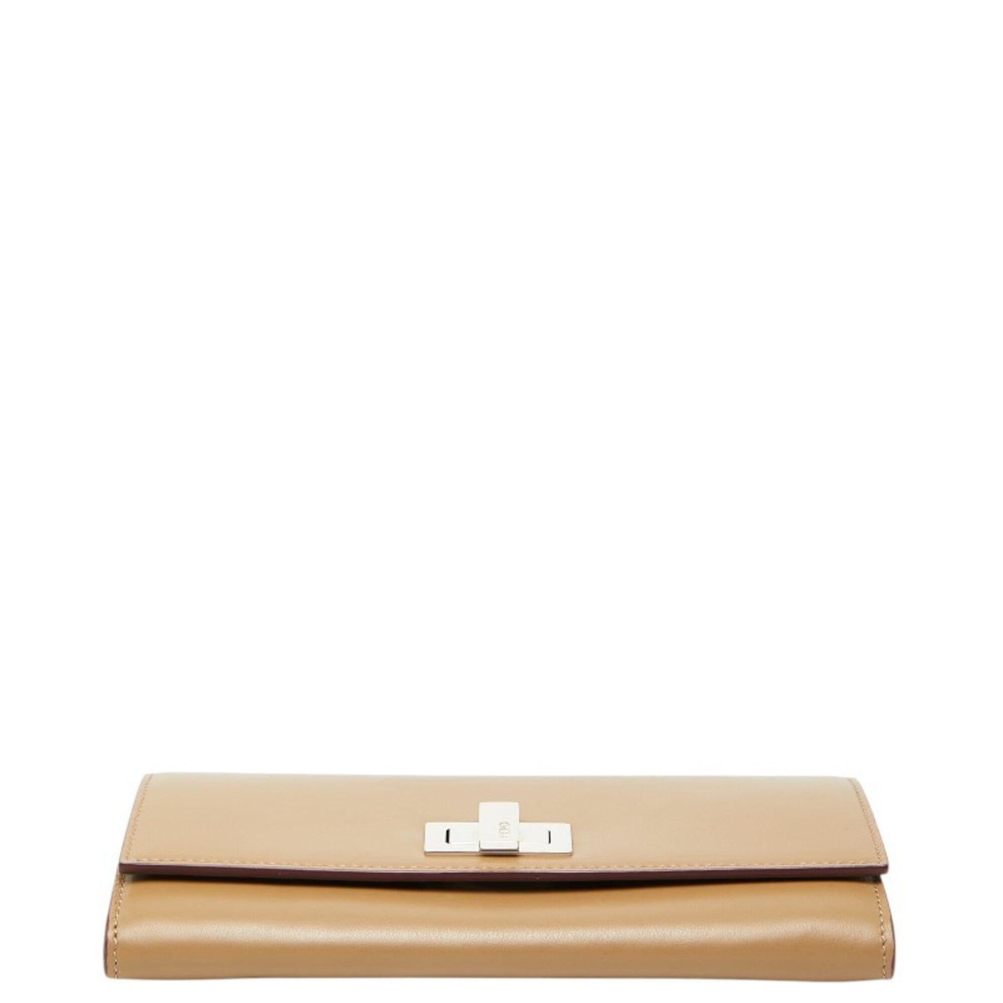 Fendi Brown Leather Coin Purse/Coin Case (Pre-Owned)