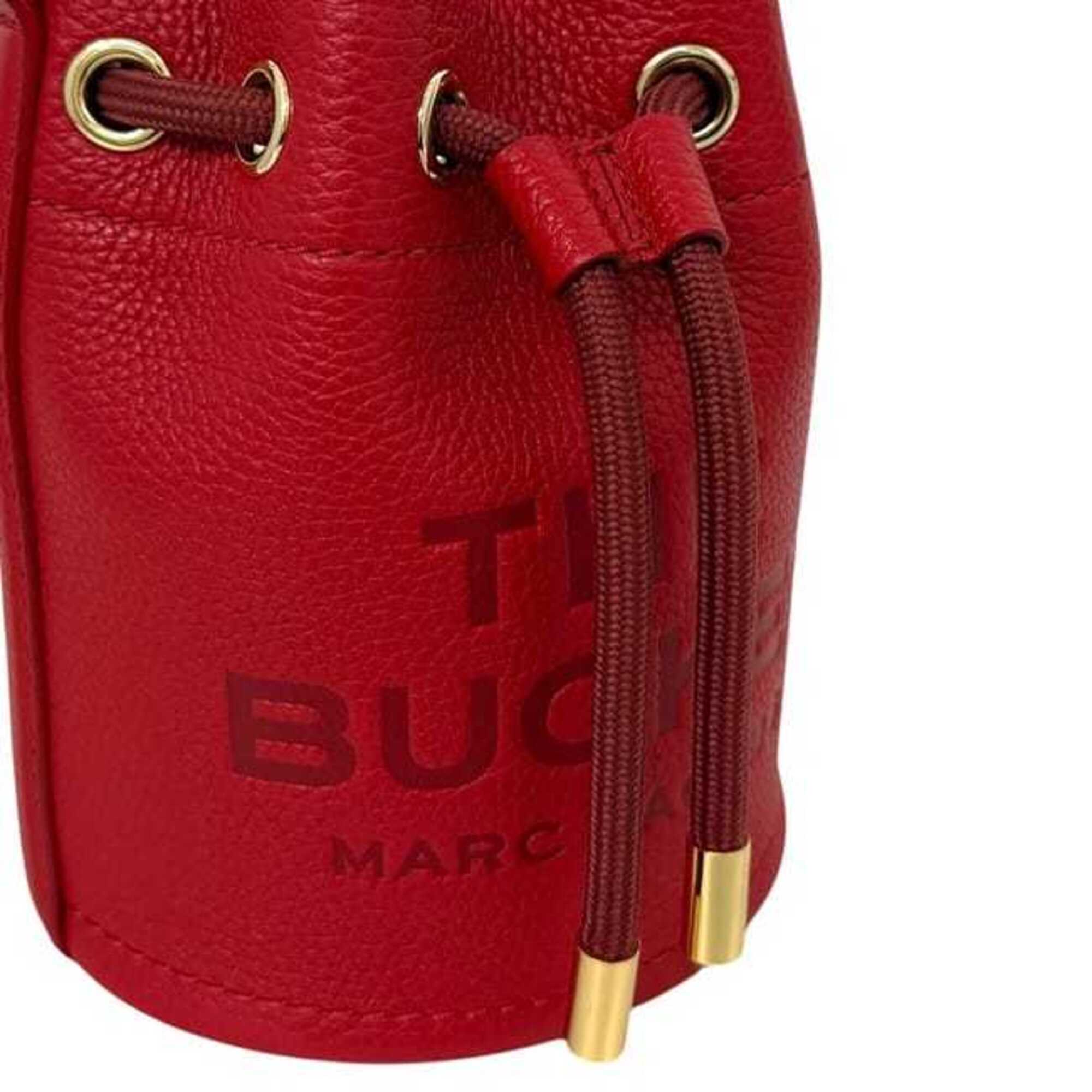 Marc Jacobs Red Color Leather Handbag Shoulder Bag (Pre-Owned)