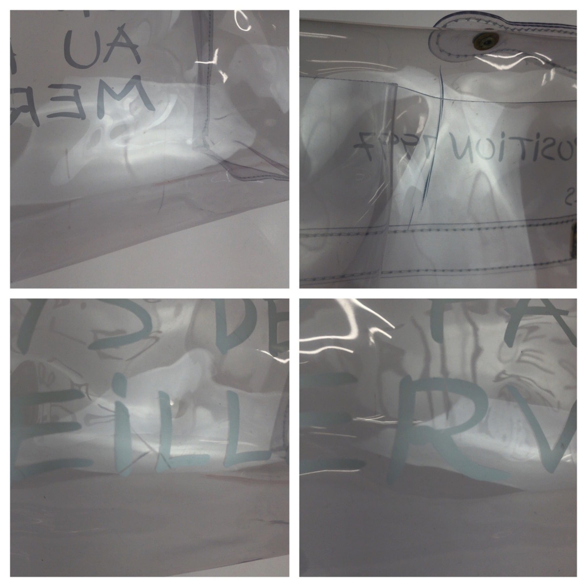Hermes Clear Vinyl Handbag (Pre-Owned)