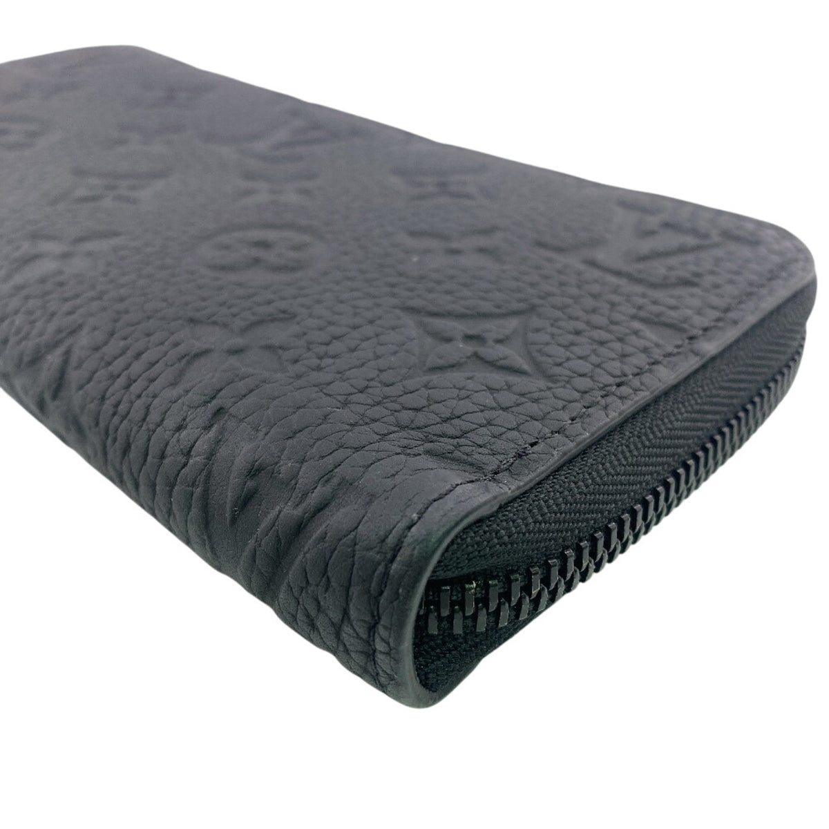 Louis Vuitton Taurillon Black Leather Long Wallet (Bi-Fold) (Pre-Owned)