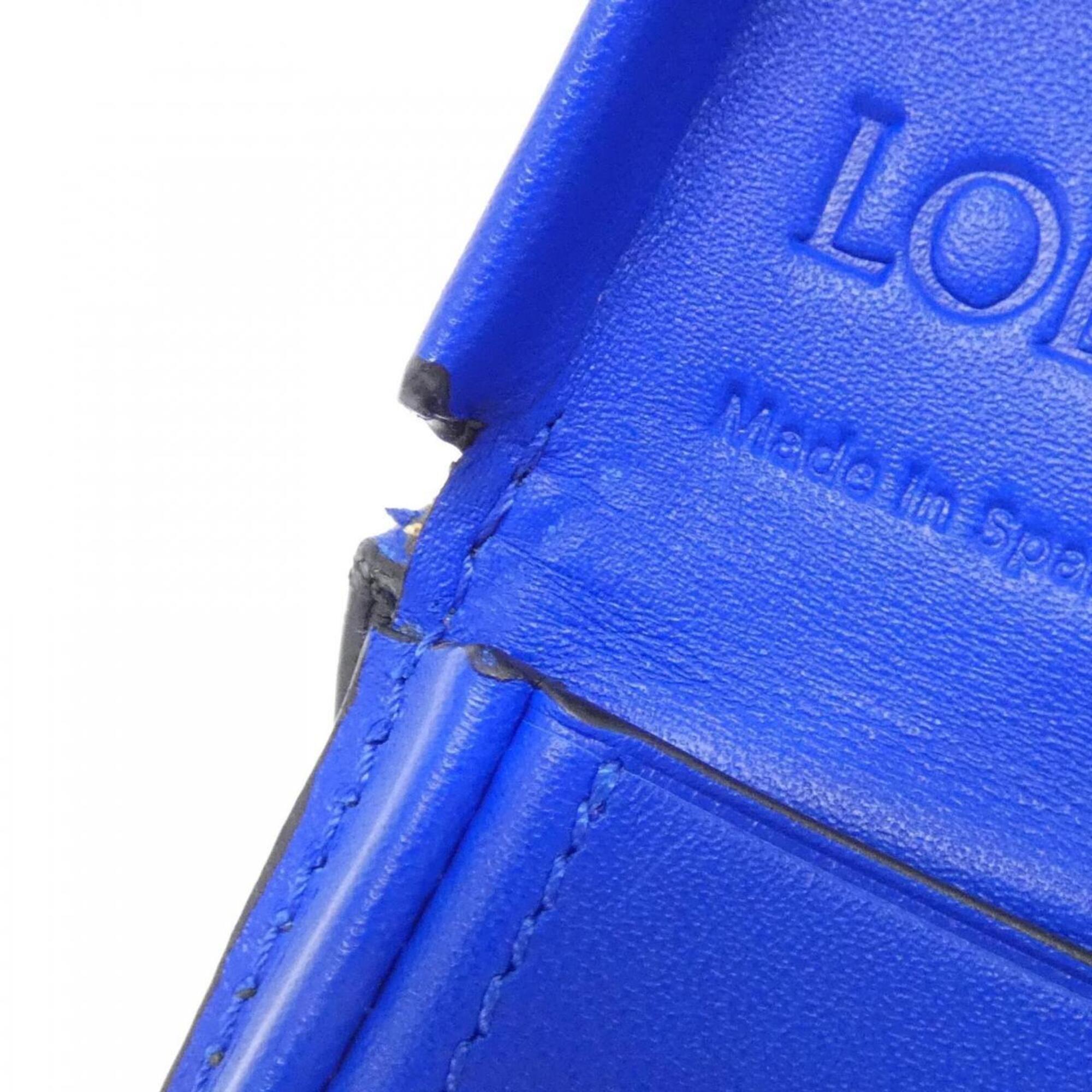 Loewe Blue Leather Handbag Pouch Shoulder Bag (Pre-Owned)