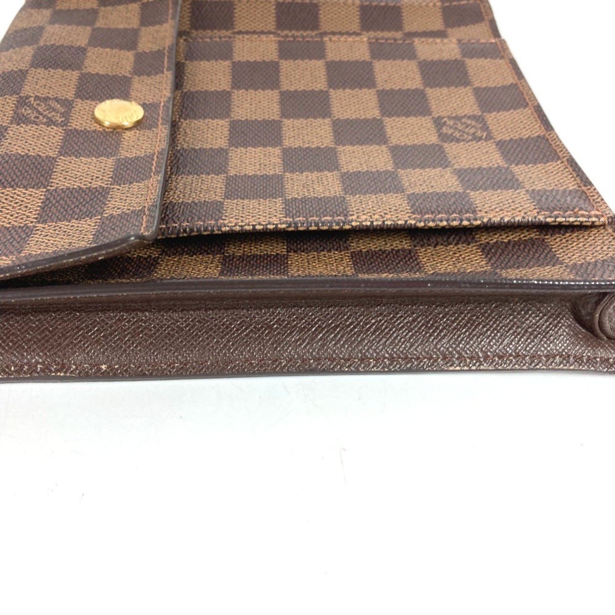 Louis Vuitton Brown Damier Canvas Pochette Shoulder Bag (Pre-Owned)
