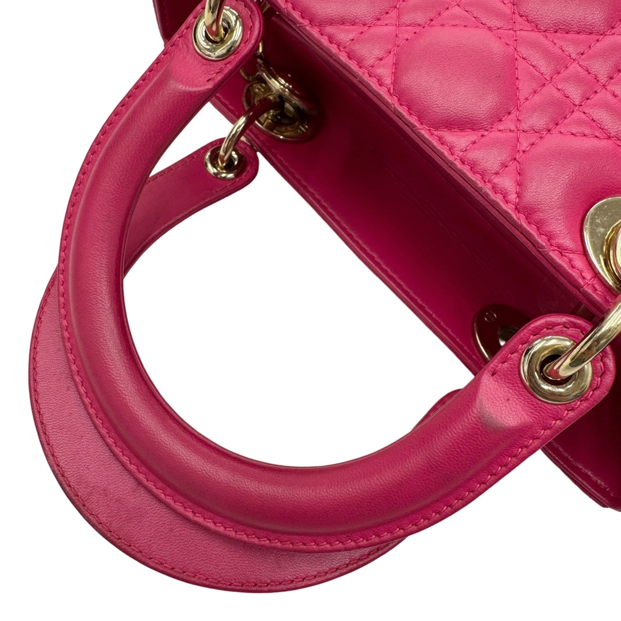 Christian Dior Pink Leather Handbag (Pre-Owned)