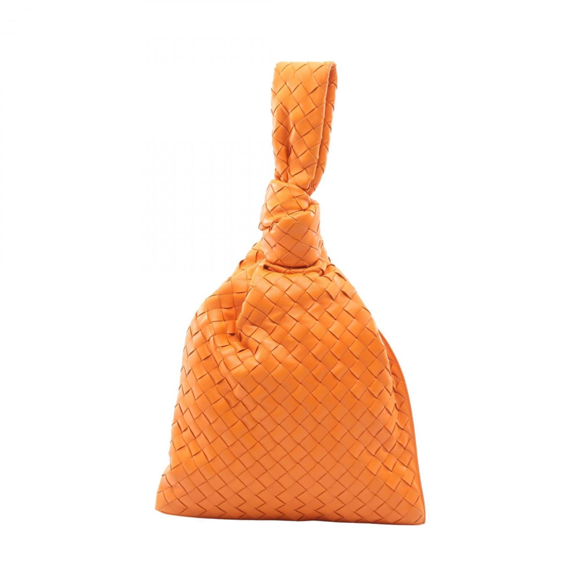 Bottega Veneta Orange Leather Handbag (Pre-Owned)