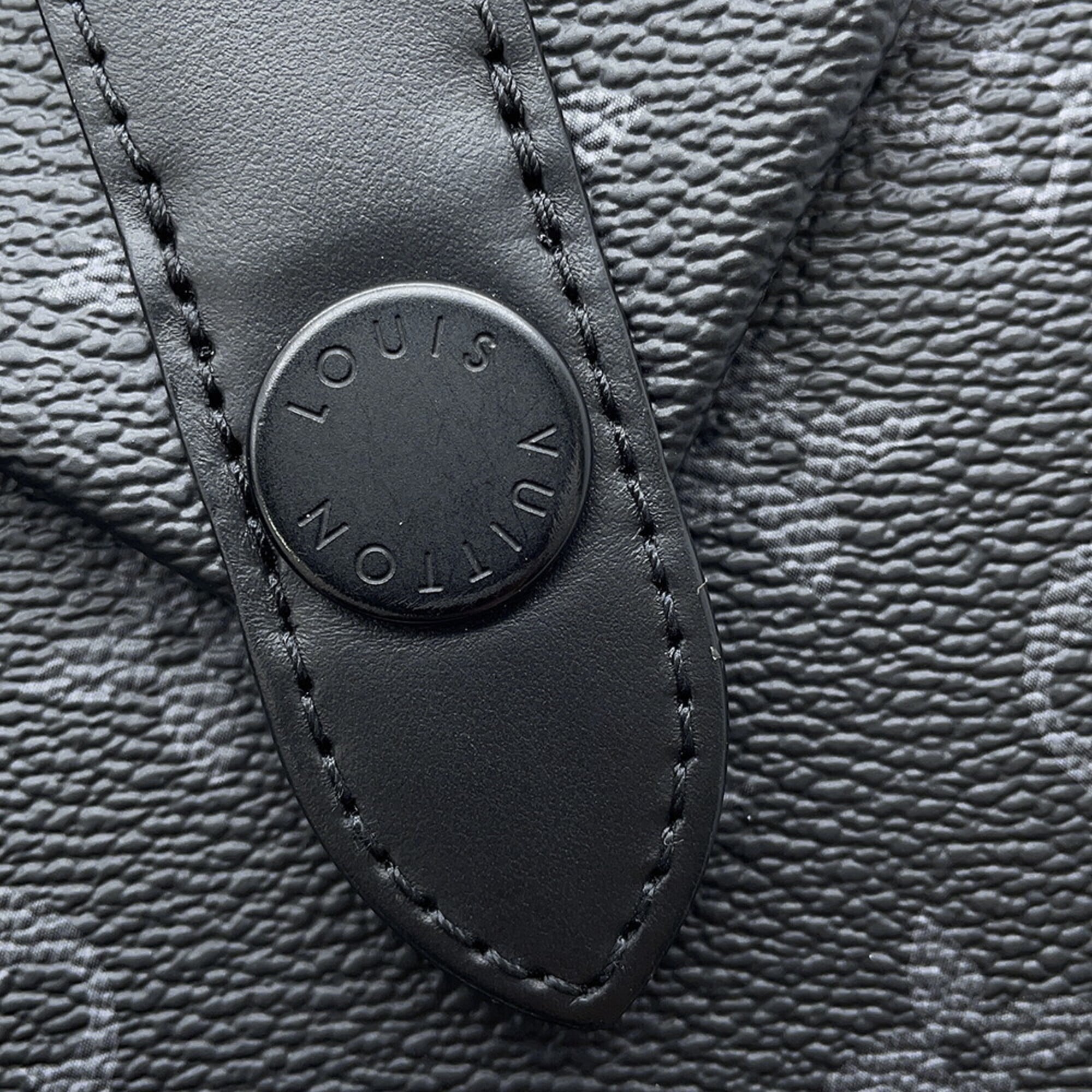 Louis Vuitton Monogram Eclipse Black Noir Monogram Eclipse Handbag Pouch Shoulder Bag (Pre-Owned)