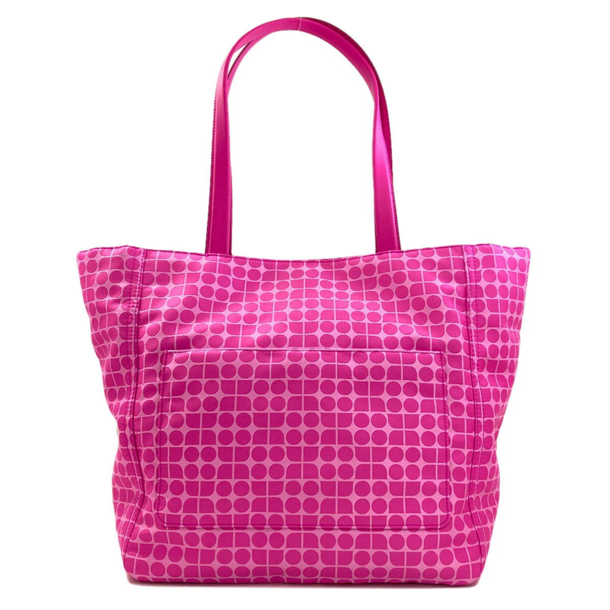 Kate Spade Pink Polyester Leather Tote Bag (Pre-Owned)