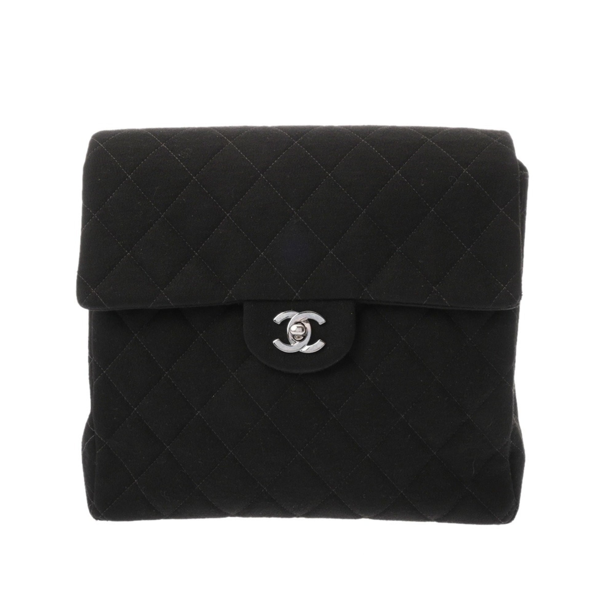 Chanel Black Jersey Backpack (Pre-Owned)