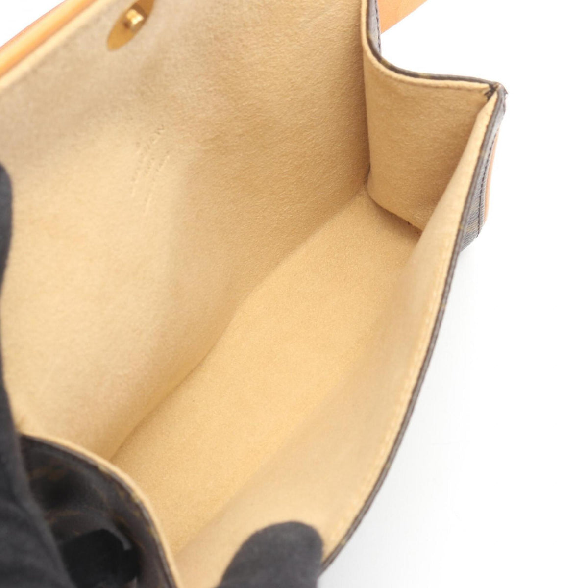 Louis Vuitton Brown Coated Canvas Leather Fanny Pack Handbag (Pre-Owned)