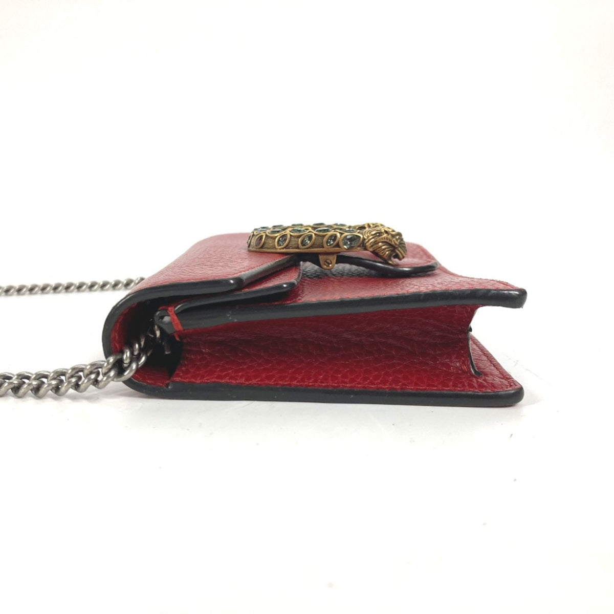 Gucci Red Leather Shoulder Bag (Pre-Owned)