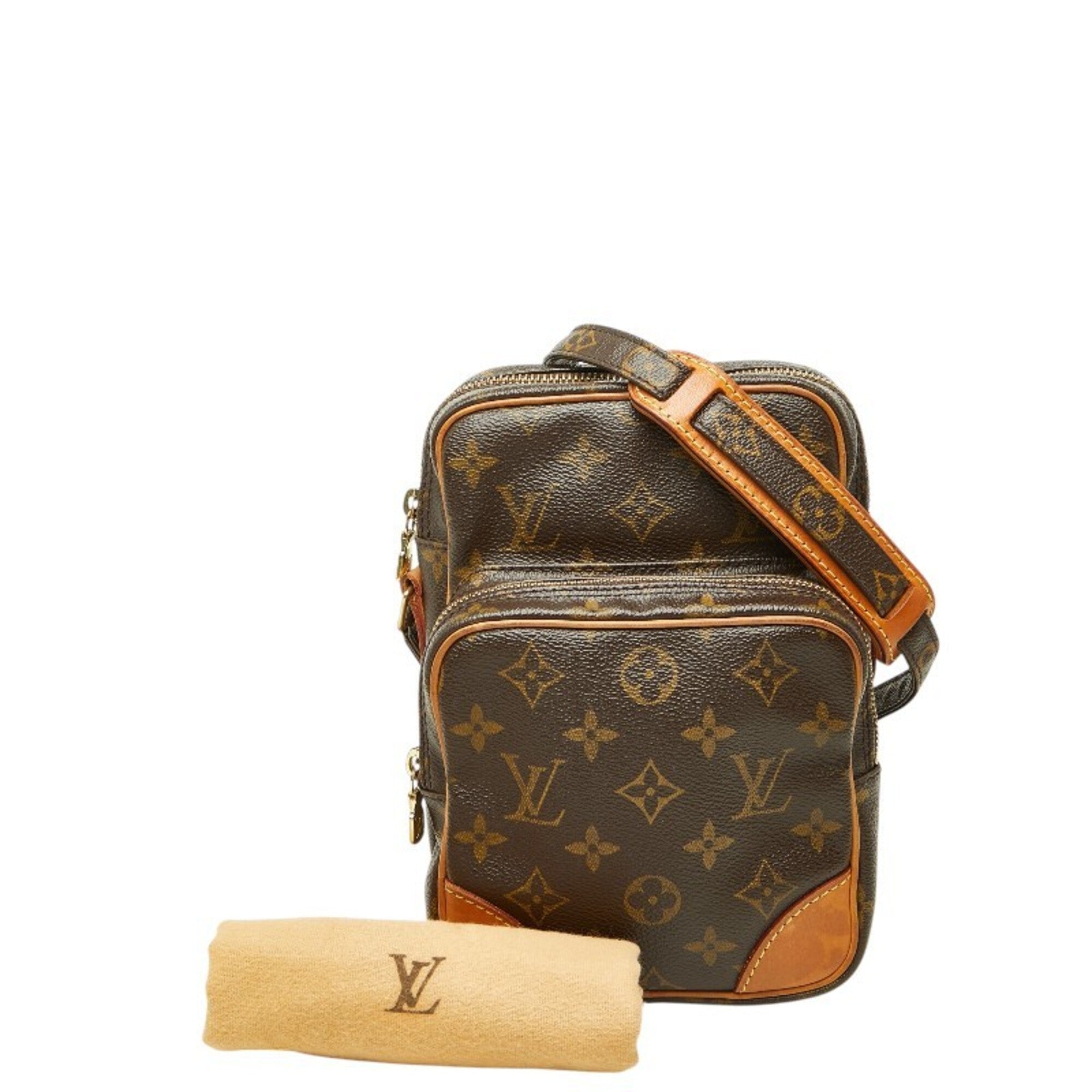 Louis Vuitton Brown Pvc Leather Shoulder Bag (Pre-Owned)
