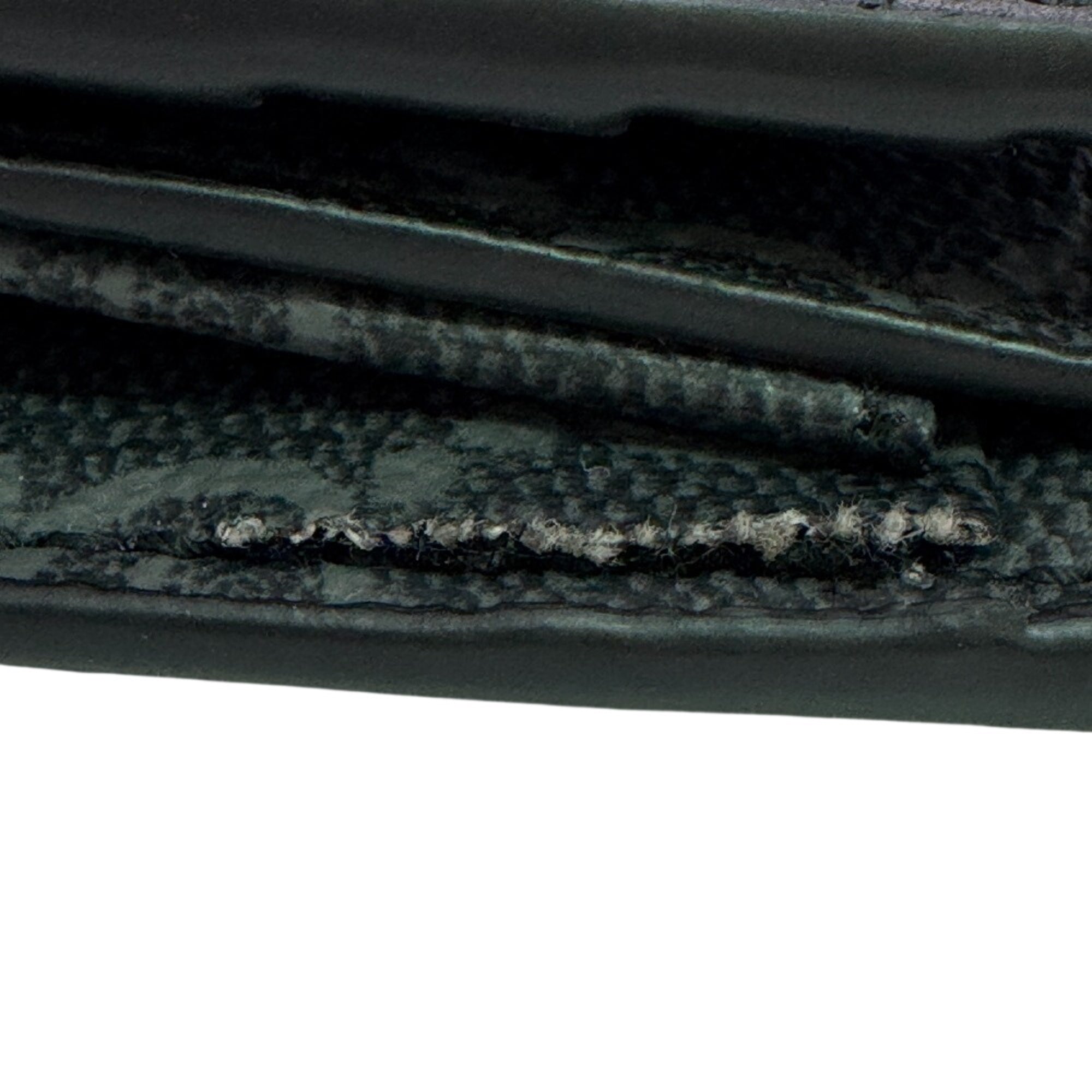 Gucci Black Gray Leather Pvc Wallet (Bi-Fold) (Pre-Owned)