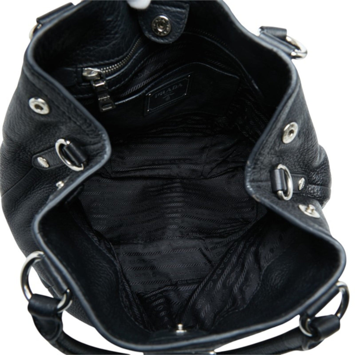 Prada Black Leather Handbag (Pre-Owned)