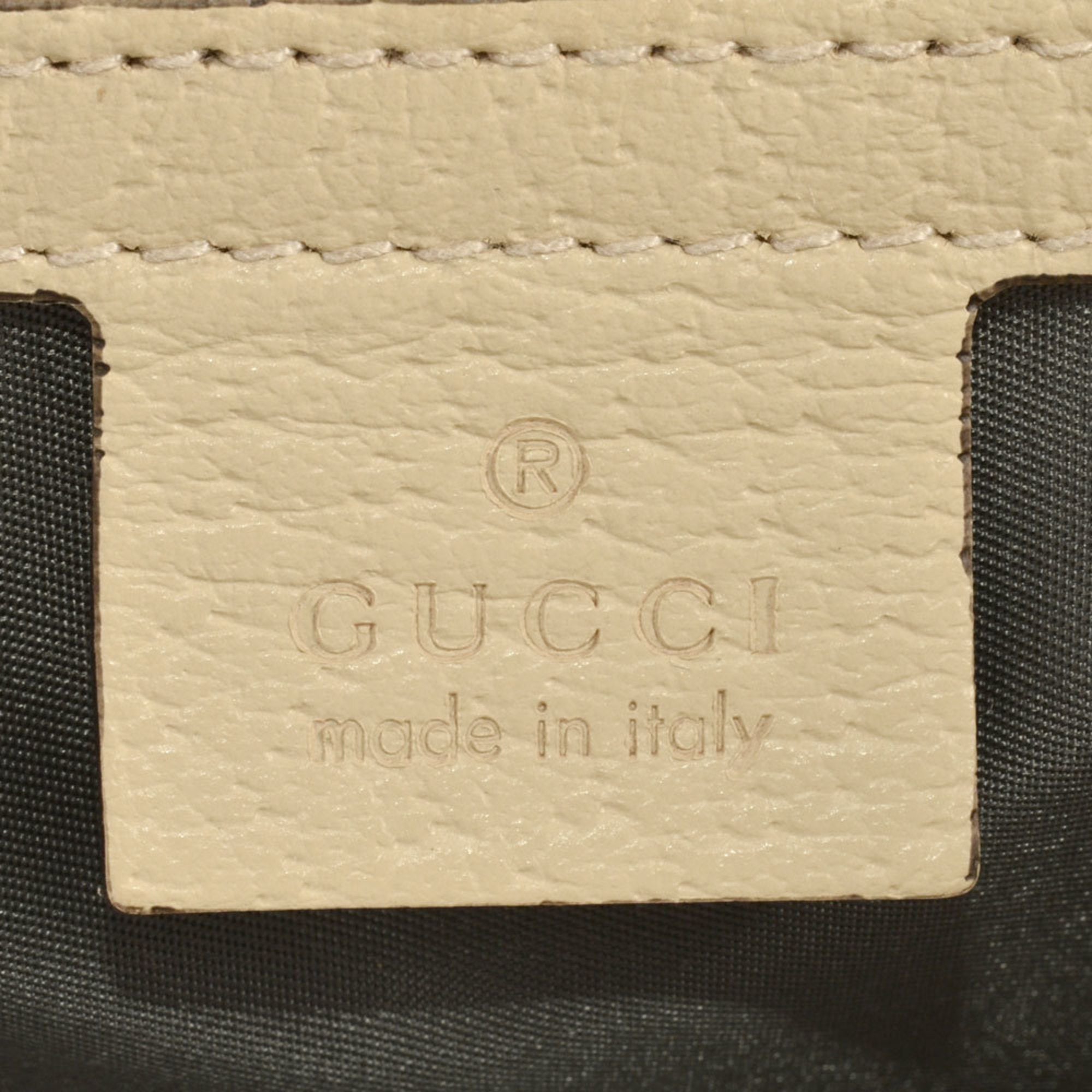 Gucci Gray Nylon Leather Tote Bag (Pre-Owned)