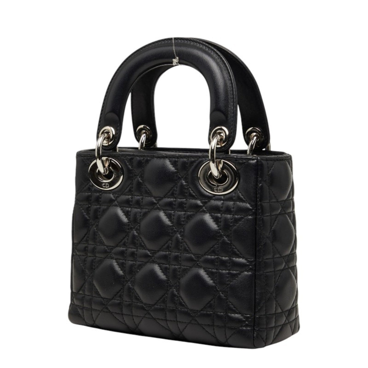 Christian Dior Black Leather Handbag Shoulder Bag (Pre-Owned)