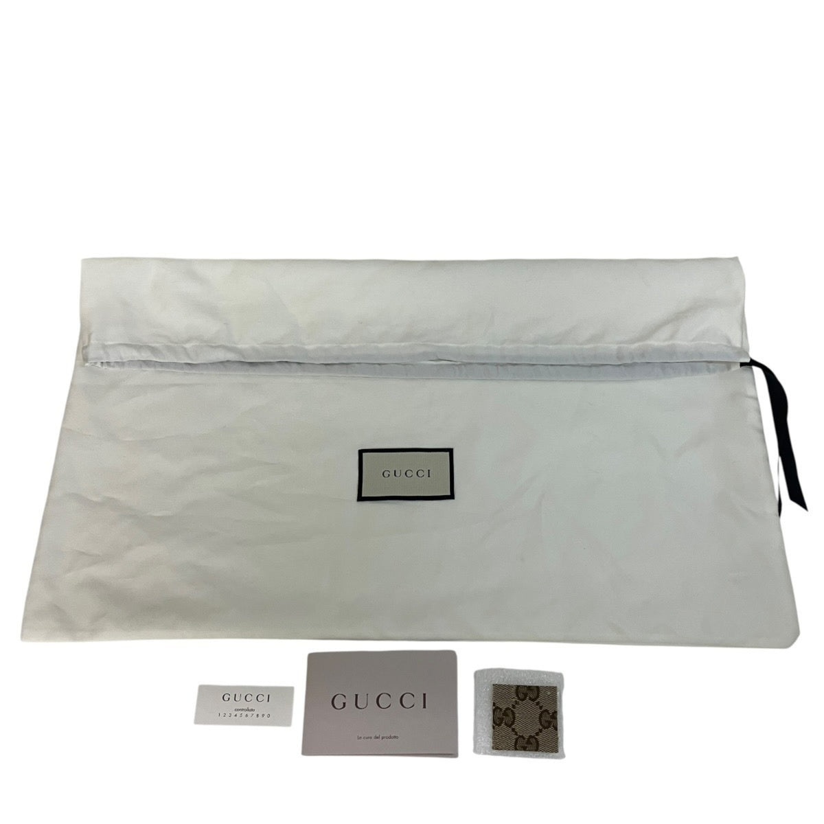 Gucci Gg Canvas Beige Brown Gg Canvas Leather Shoulder Bag (Pre-Owned)
