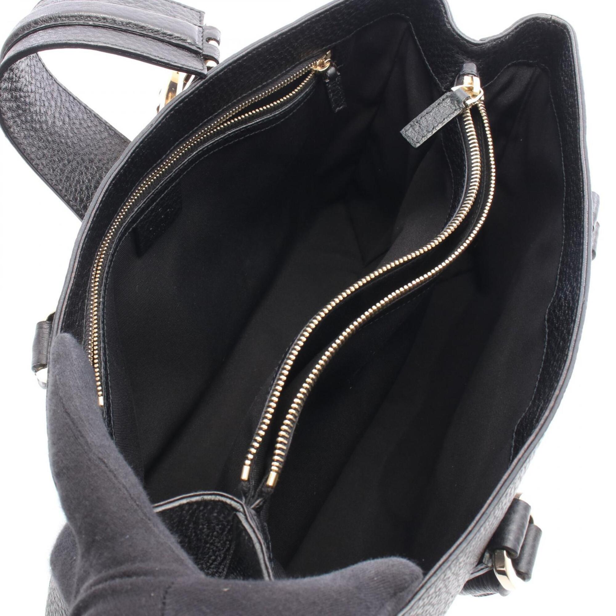 Gucci Black Leather Handbag (Pre-Owned)