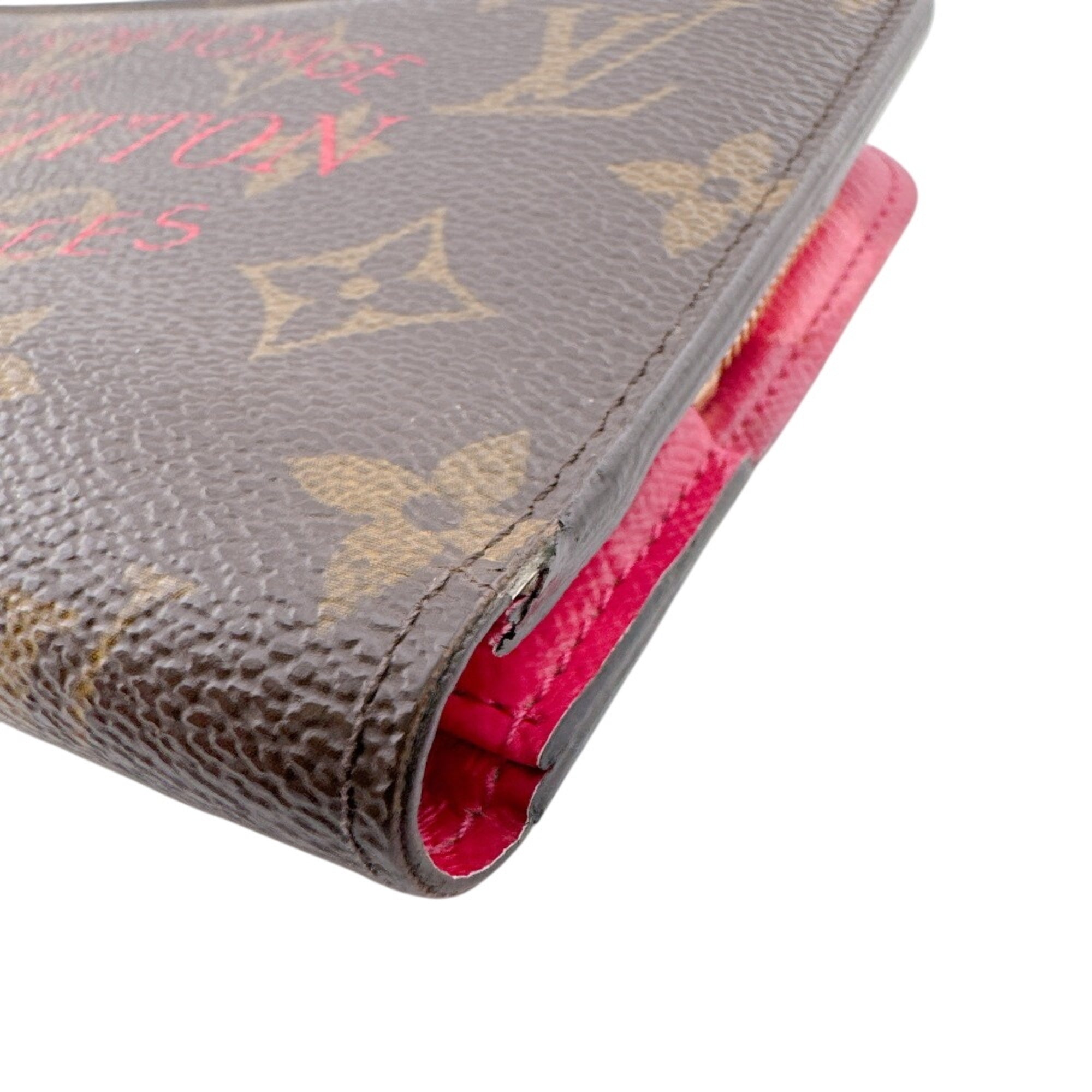 Louis Vuitton Brown Indian Rose Monogram Leather Long Wallet (Bi-Fold) (Pre-Owned)