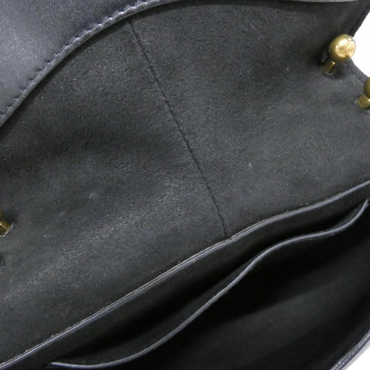 Fendi Black Leather Shoulder Bag (Pre-Owned)