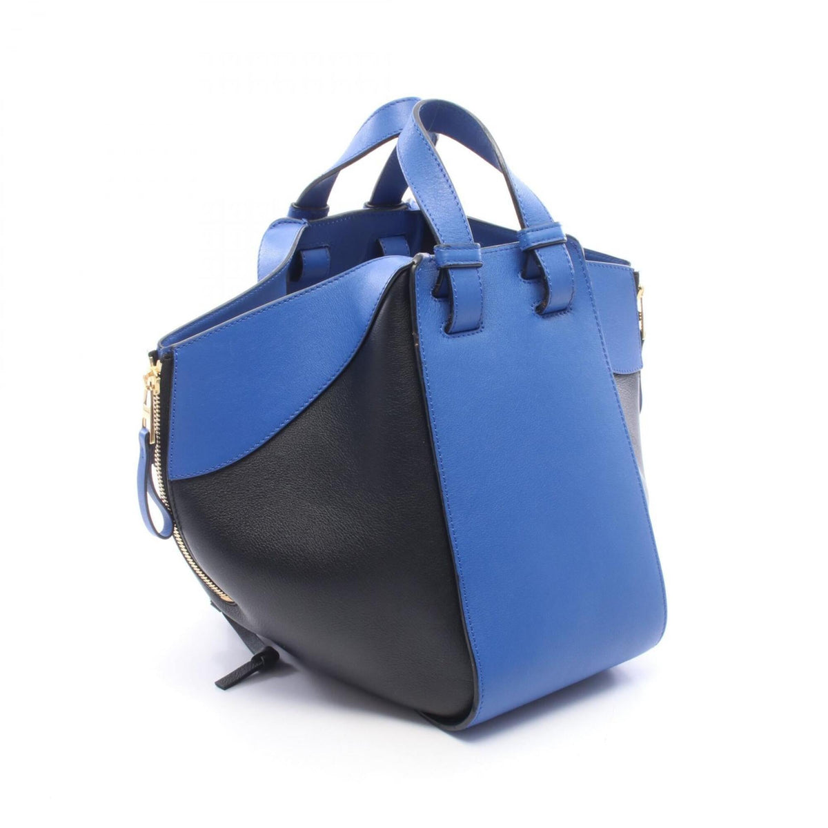 Loewe Black Blue Leather Handbag (Pre-Owned)