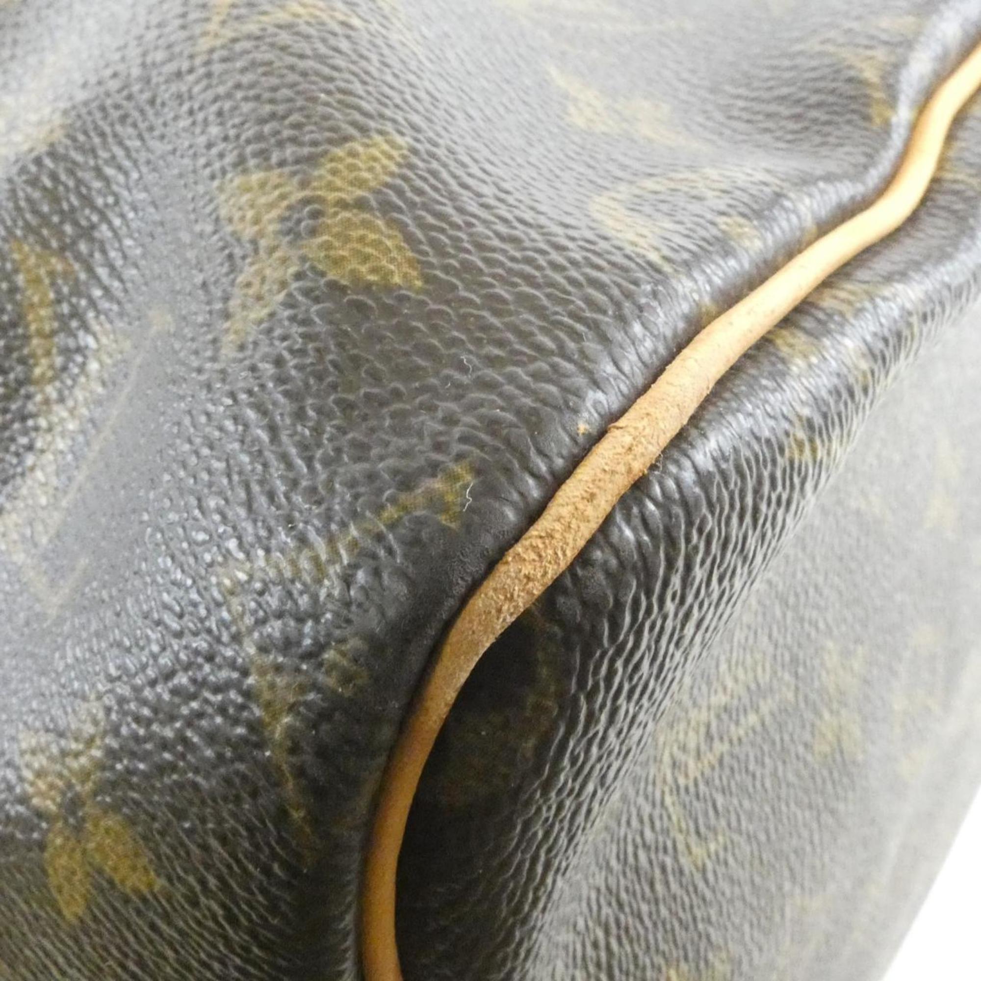 Louis Vuitton Brown Coated Canvas Boston Bag (Pre-Owned)