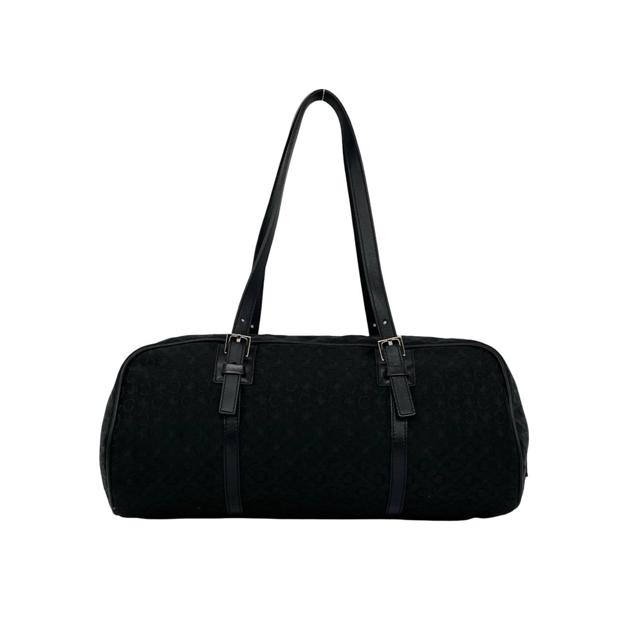 Celine Black Canvas Leather Handbag (Pre-Owned)