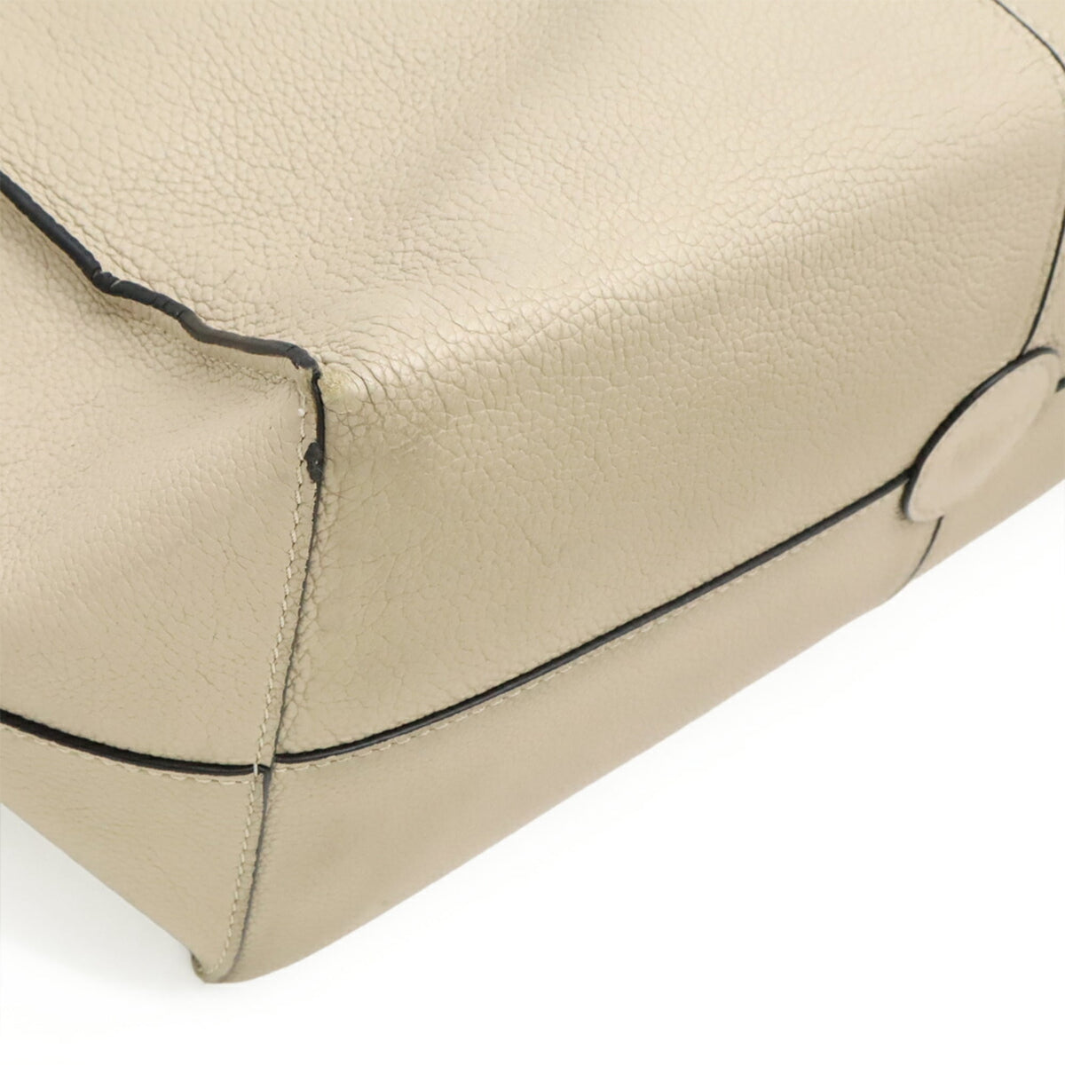 Loewe Beige Leather Shoulder Bag Tote Bag (Pre-Owned)