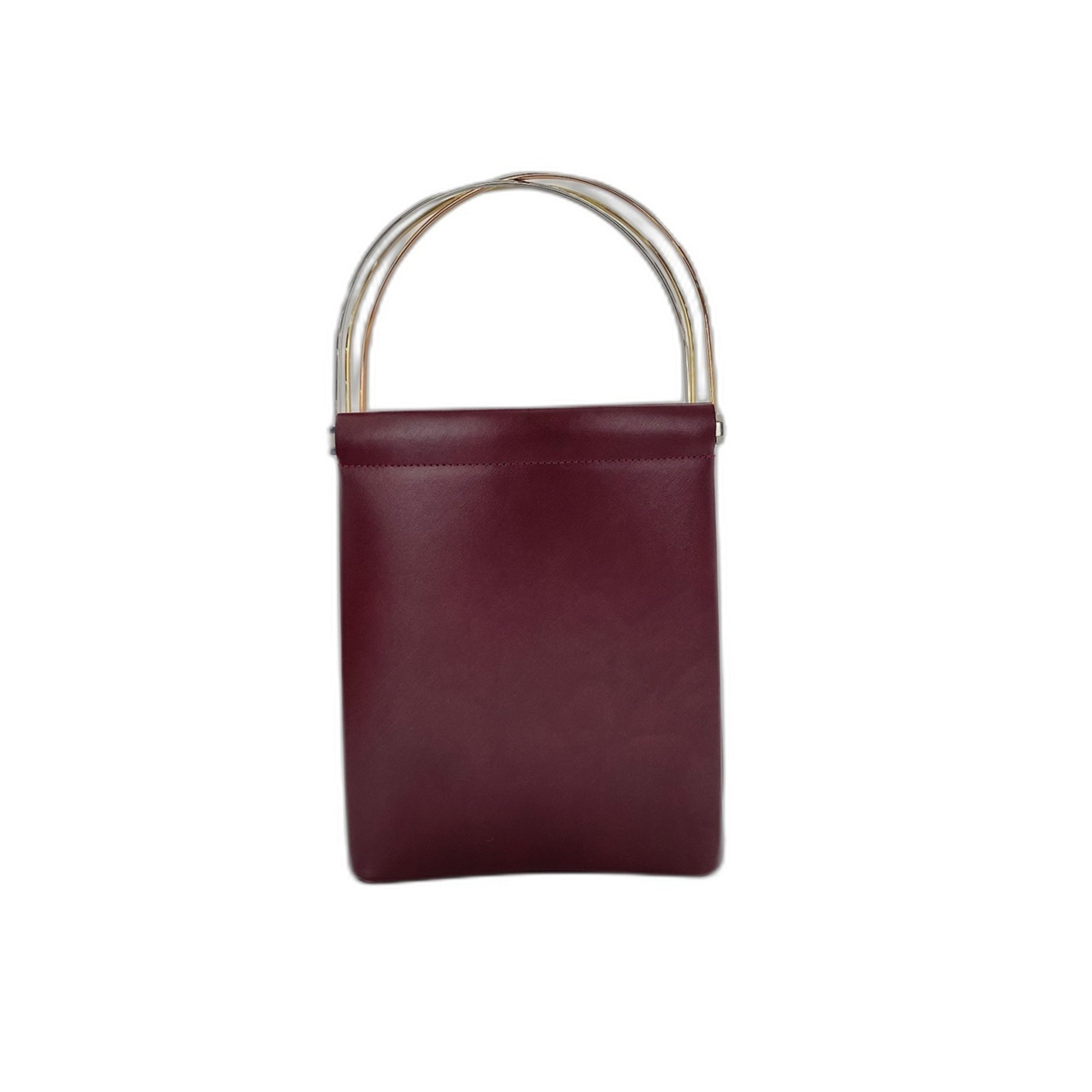Cartier Trinity Wine Red Handbag (Pre-Owned)