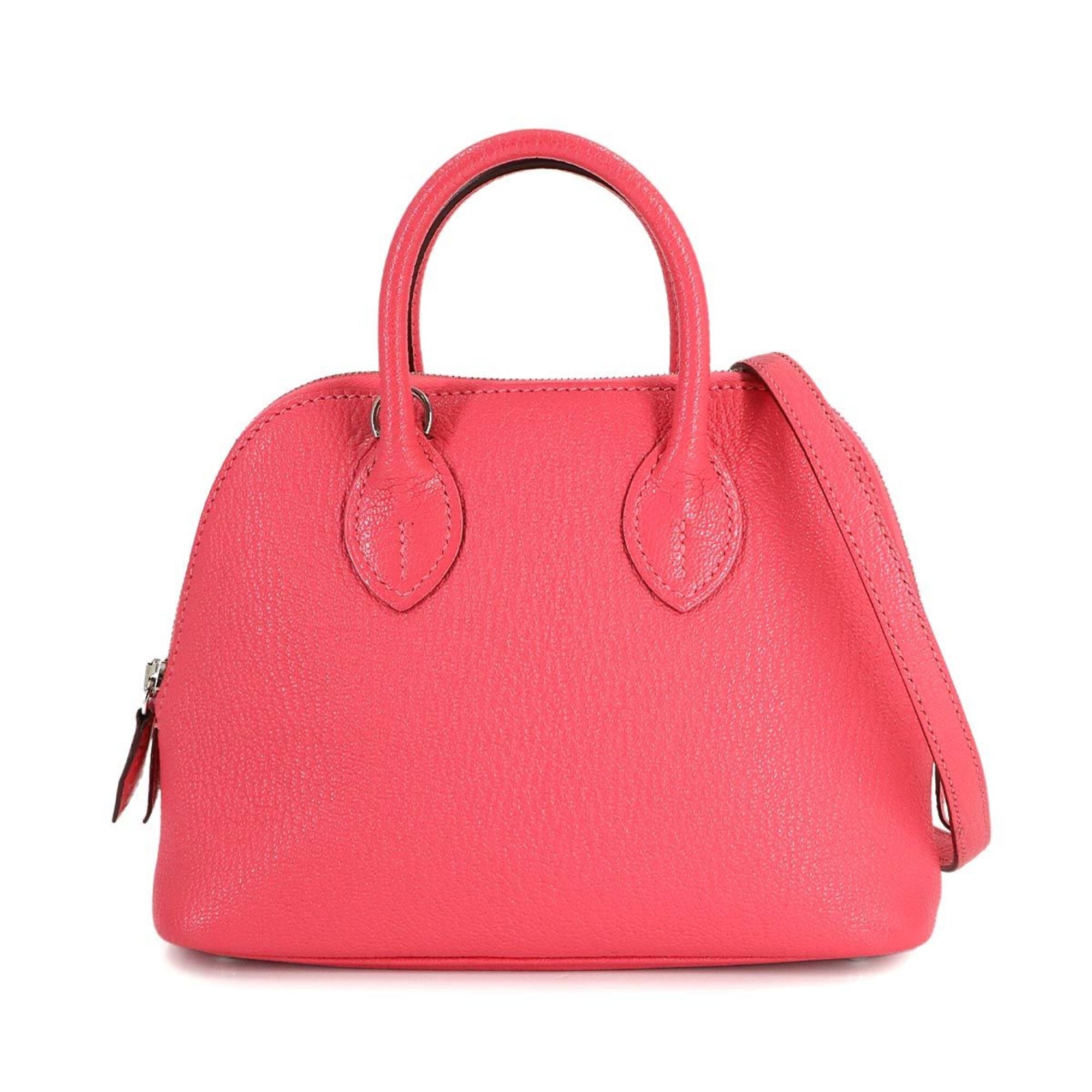 Hermes Pink Chevre Myzore Leather Handbag Shoulder Bag (Pre-Owned)