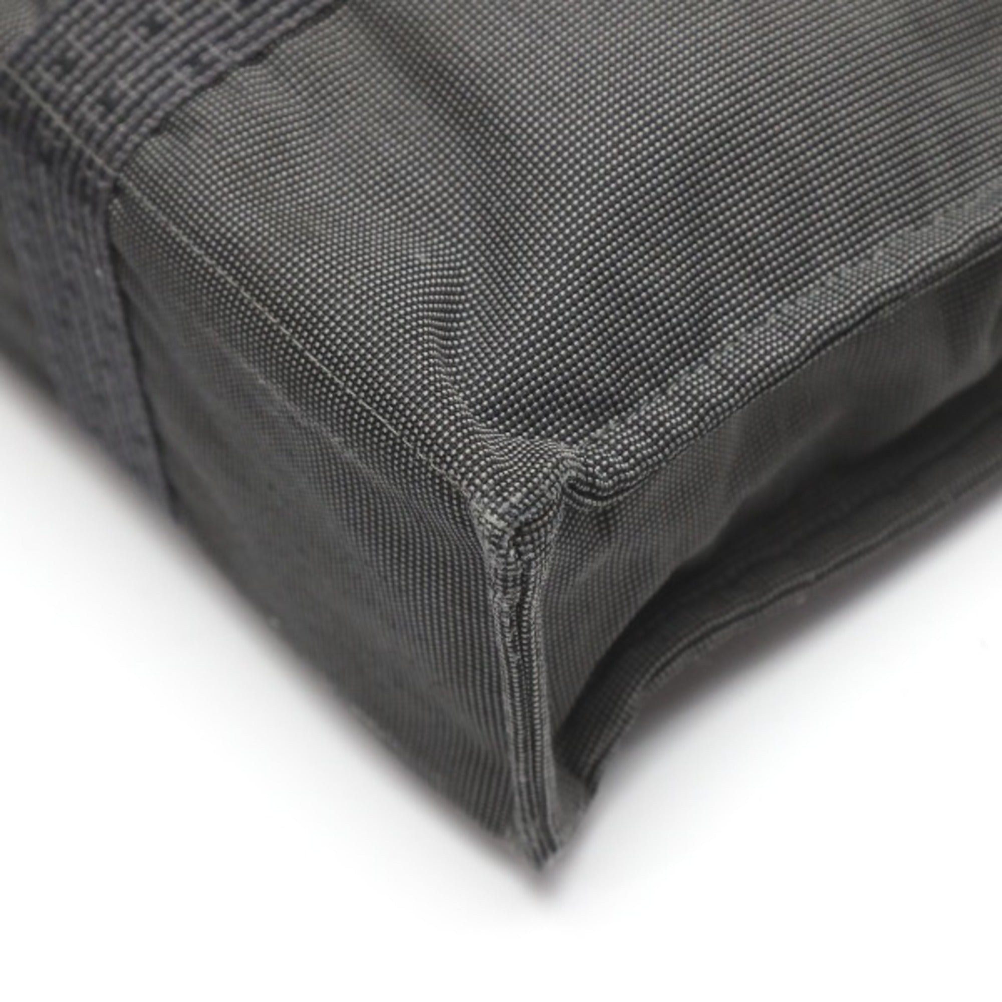 Hermes Her Line Gray Canvas Tote Bag (Pre-Owned)