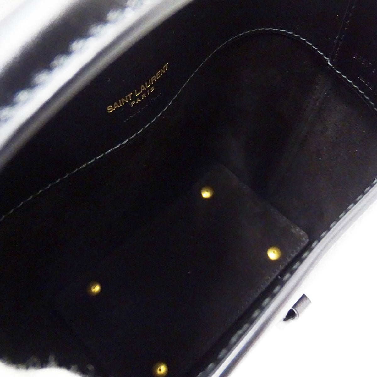 Saint Laurent Black Leather Handbag Shoulder Bag (Pre-Owned)