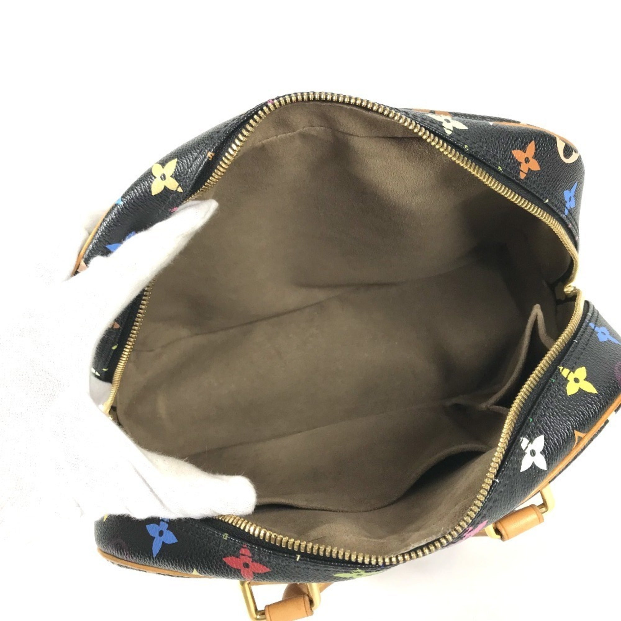 Louis Vuitton Black Multi-Color Noir Monogram Multicolore Handbag (Pre-Owned)