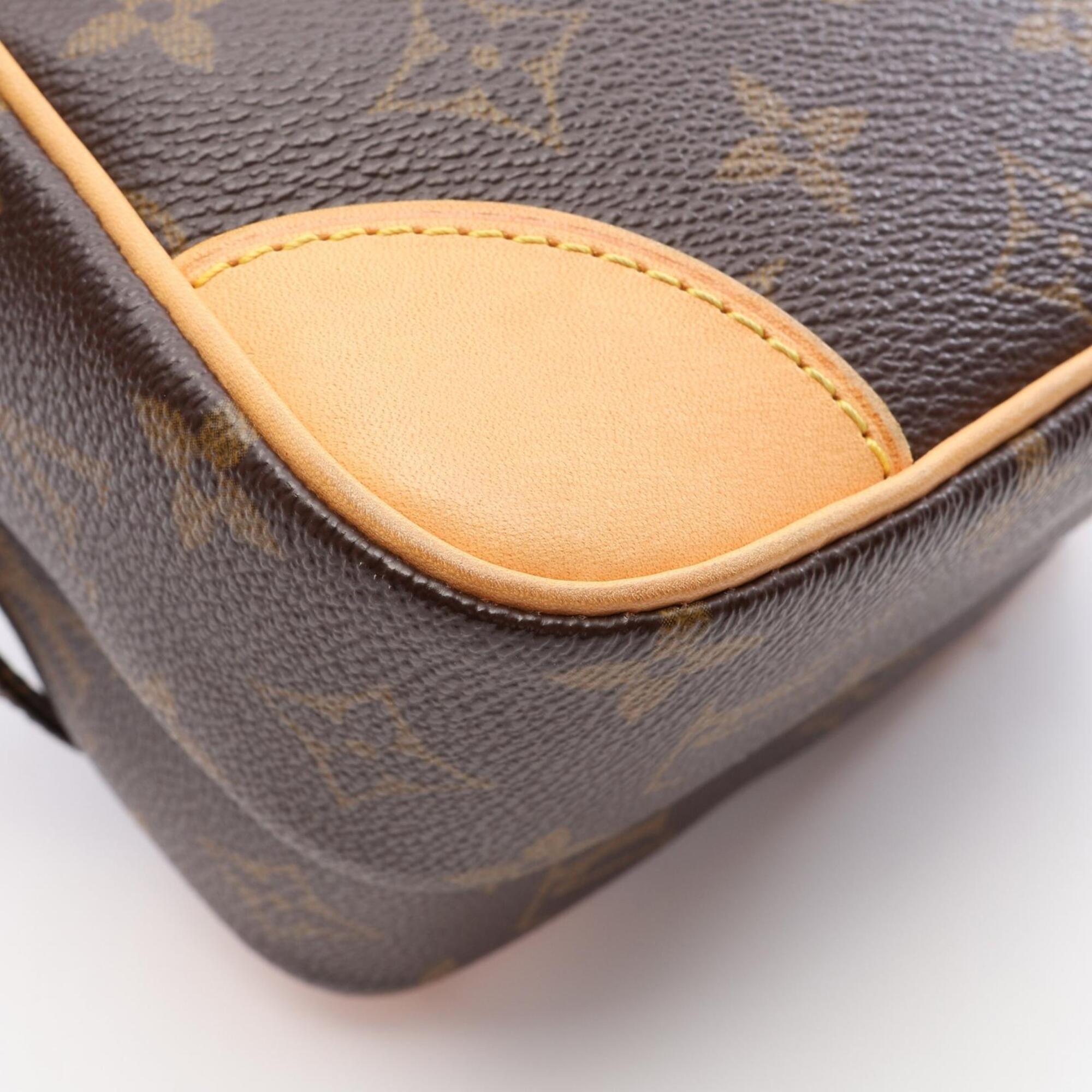 Louis Vuitton Brown Coated Canvas Pvc Monogram Leather Handbag Shoulder Bag (Pre-Owned)